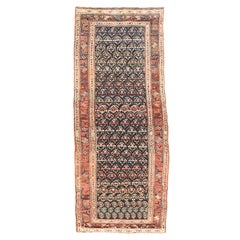 Tappeto antico tribale persiano N.W. 3'8'' x 11'
