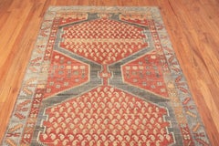 Antique Tribal Paisley Persian Rug. 5 ft 4 in x 17 ft