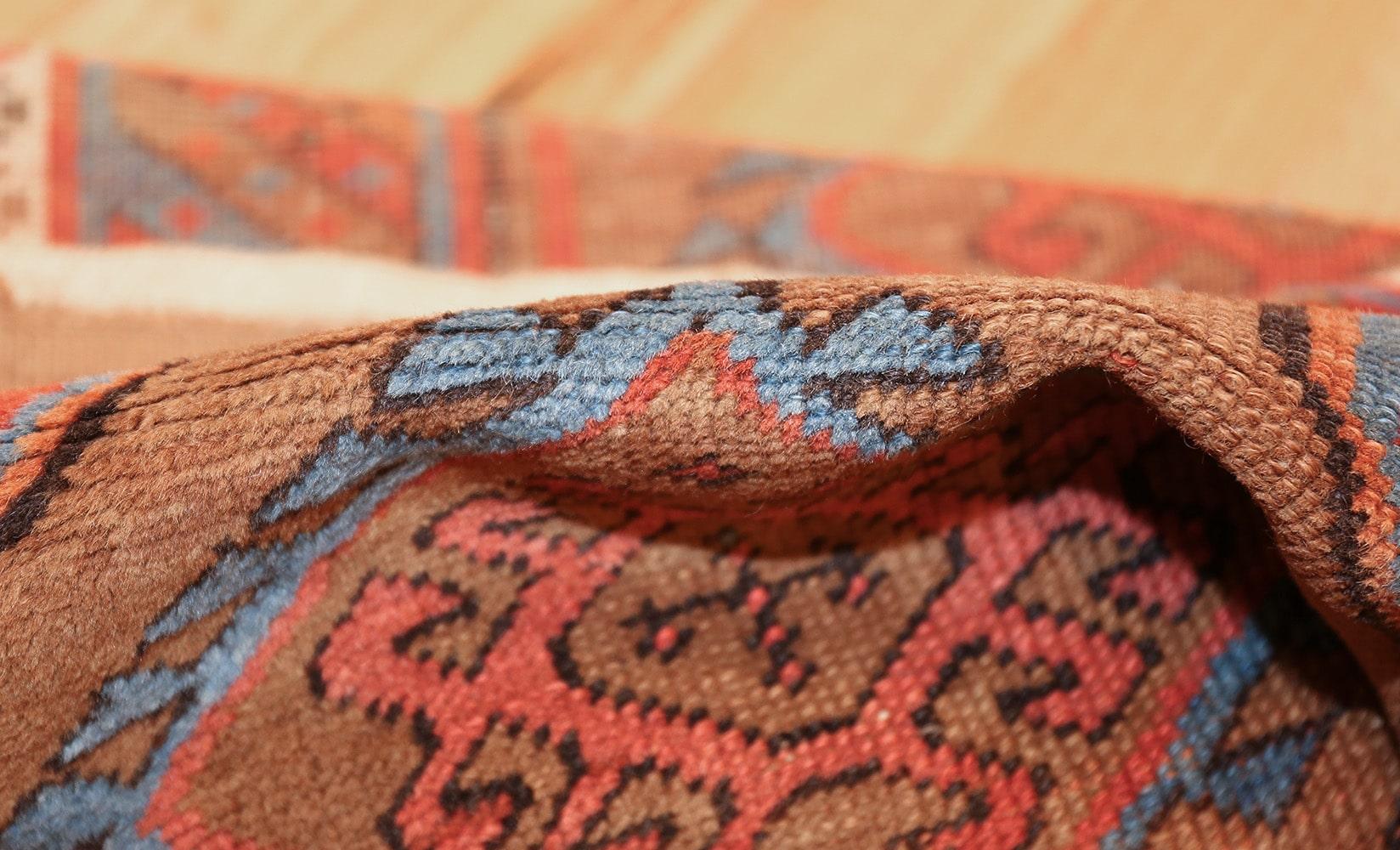 Wool Antique Tribal Persian Bakshaish Runner Rug. 3 ft 3 in x 14 ft  For Sale