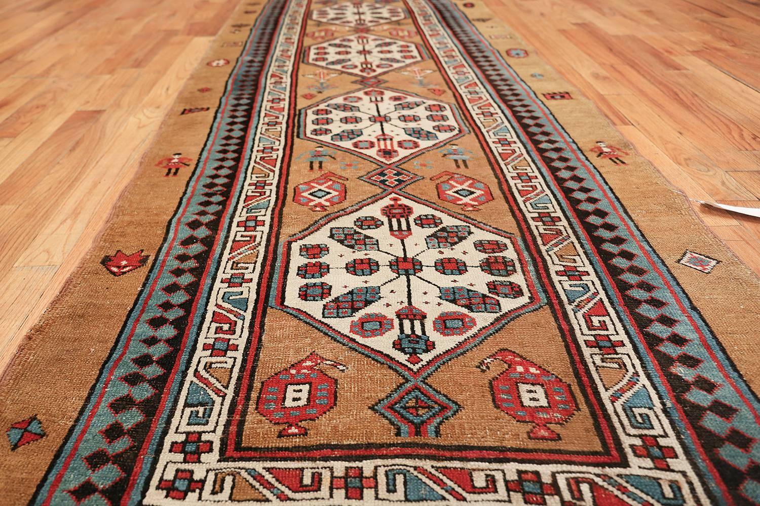 Nazmiyal Antique Persian Bakshaish Runner Rug. Size: 3 ft 7 in x 11 ft 5 in 5
