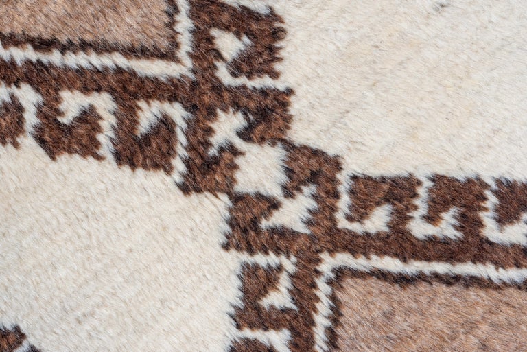 Gabbeh Diamond Pattern Antique Tribal Persian Gabbeh Rug, Cream Field with Brown Diamonds For ...
