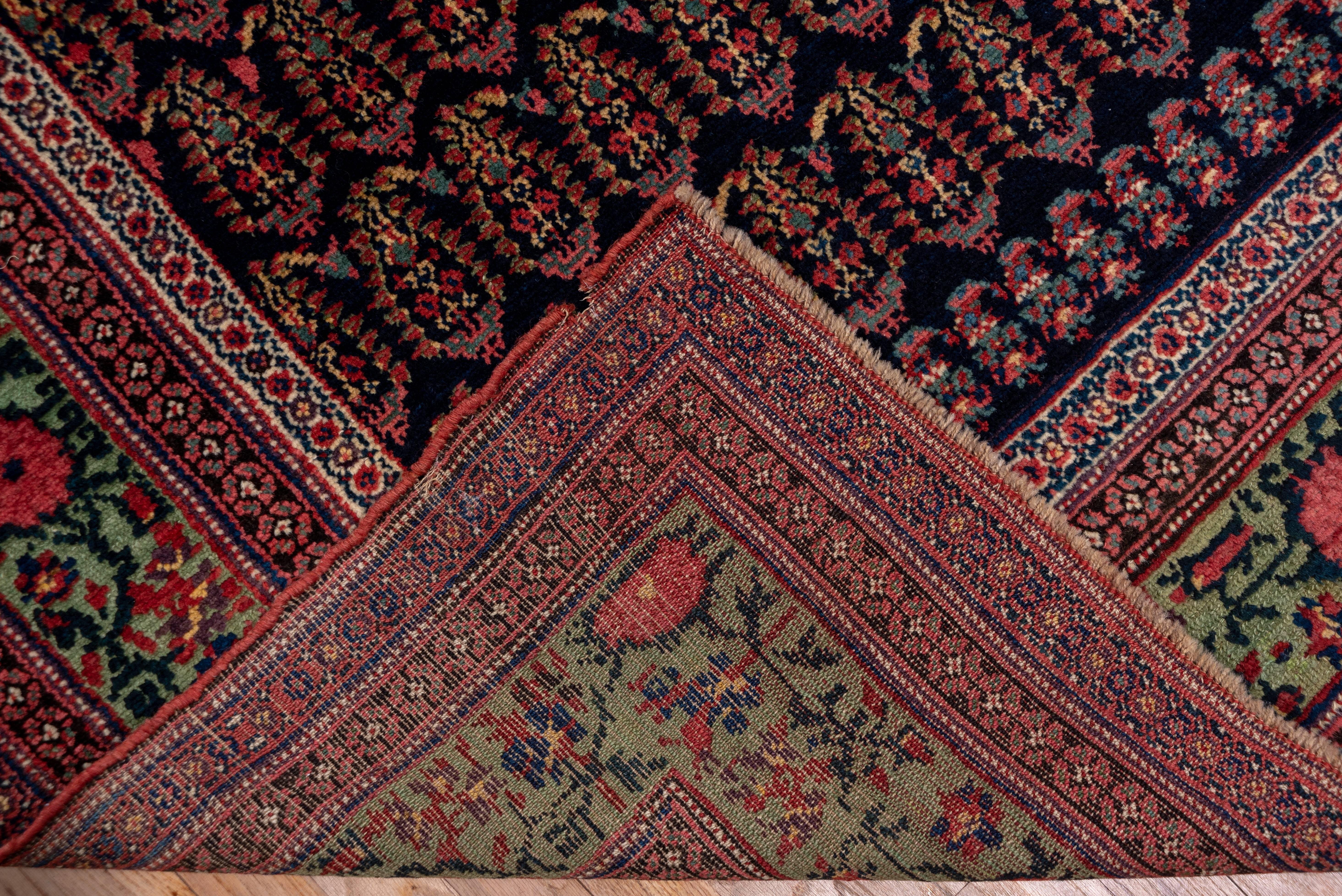 Hand-Knotted Antique Tribal Persian Malayer Gallery Carpet For Sale