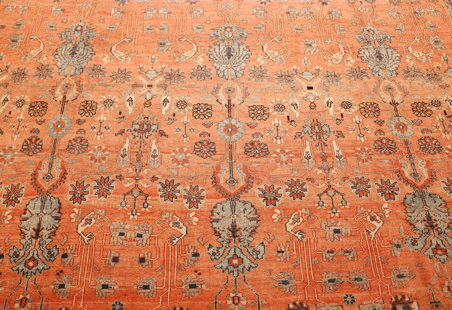 Antique Tribal Persian Malayer Rug. Size: 10 ft 8 in x 14 ft 7 in 3