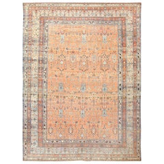Antique Tribal Persian Malayer Rug. Size: 10 ft 8 in x 14 ft 7 in