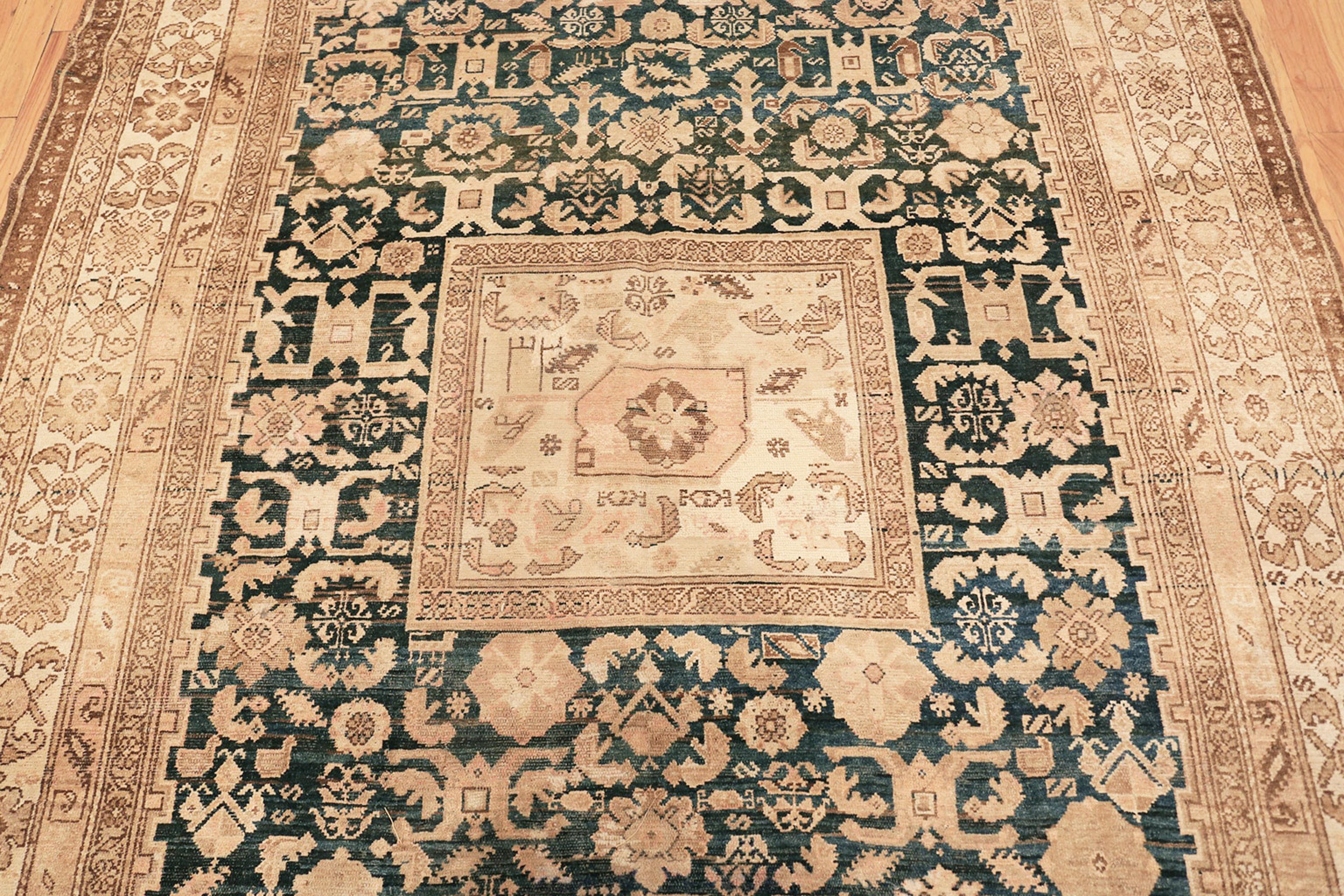 Gallery Size Antique Tribal Persian Malayer Rug 7 ft x 15 ft 7 in For Sale 1