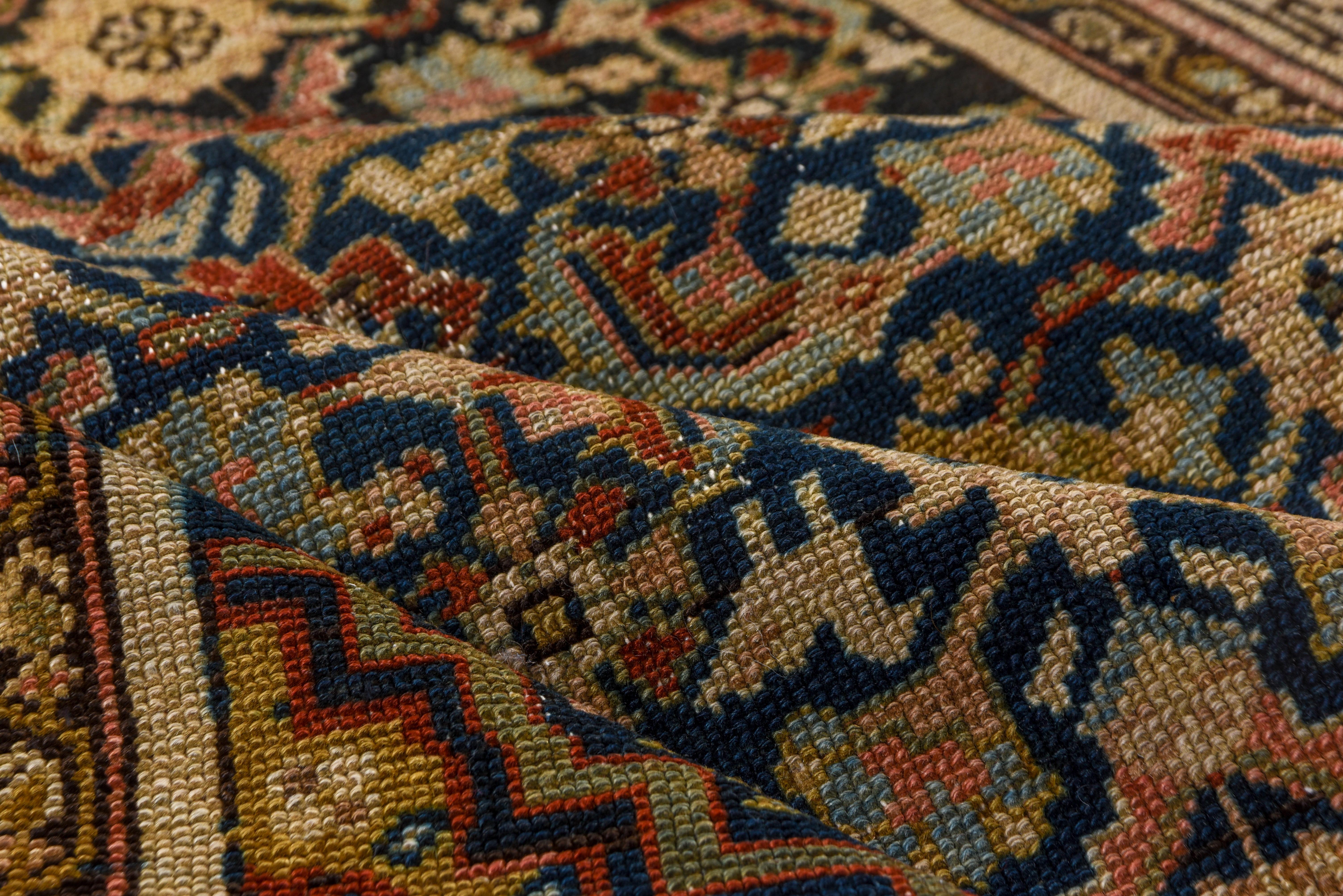 Early 20th Century Antique Tribal Persian Malayer Scatter Rug For Sale
