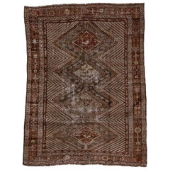 Antique Tribal Persian Shiraz Rug