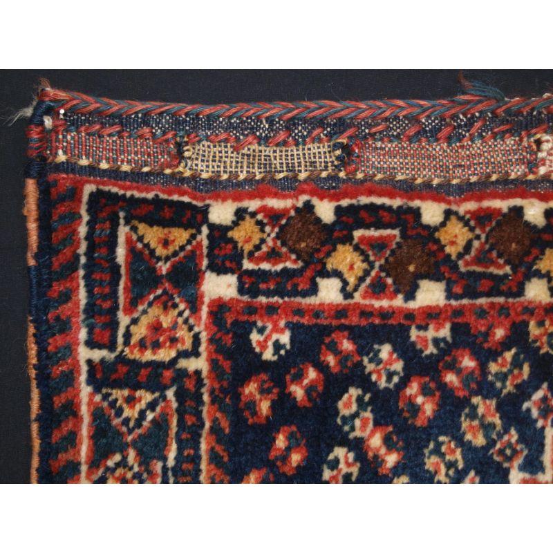 19th Century Antique Tribal Qashqai Half Khorjin For Sale