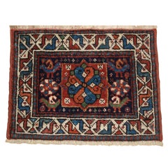 Paire de visages de sacs tribaux anciens Qashqai ou Luri Chanteh