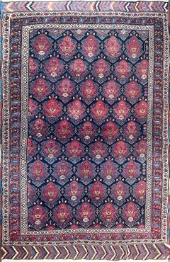 Antique Tribal Rug 4'8" x 6'3" Circa 1905