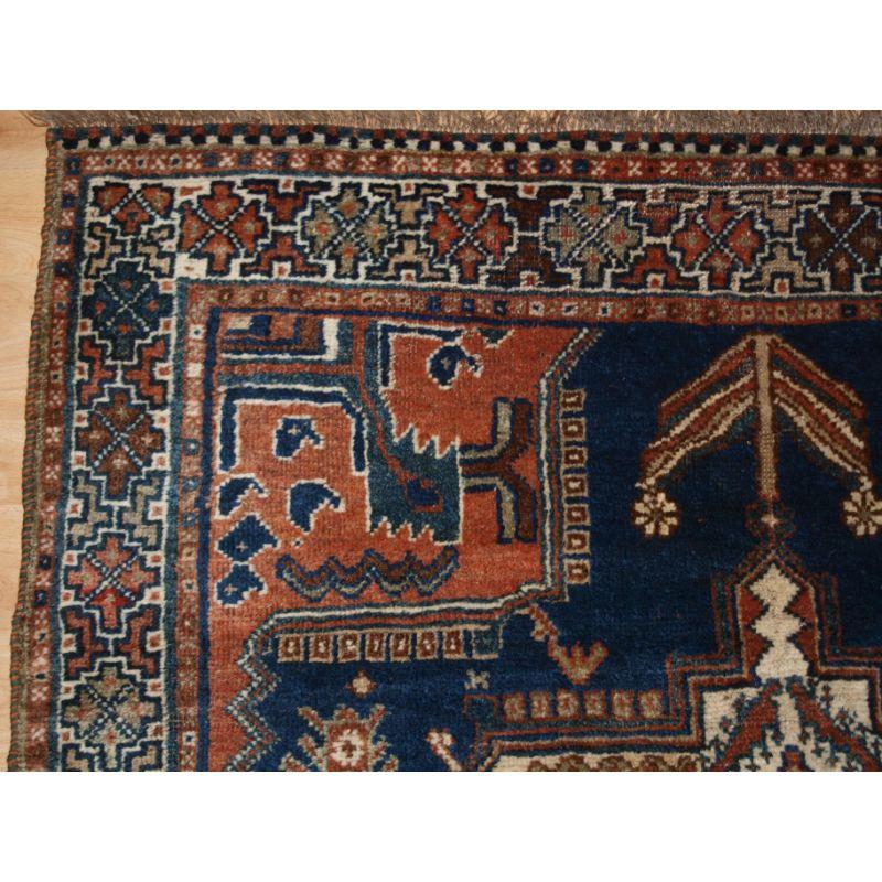 Antique Tribal Rug by the Luri Tribe In Good Condition For Sale In Moreton-In-Marsh, GB