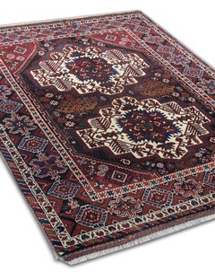 Antique Tribal Rug Handwoven Carpet Traditional Geometric Area Rug