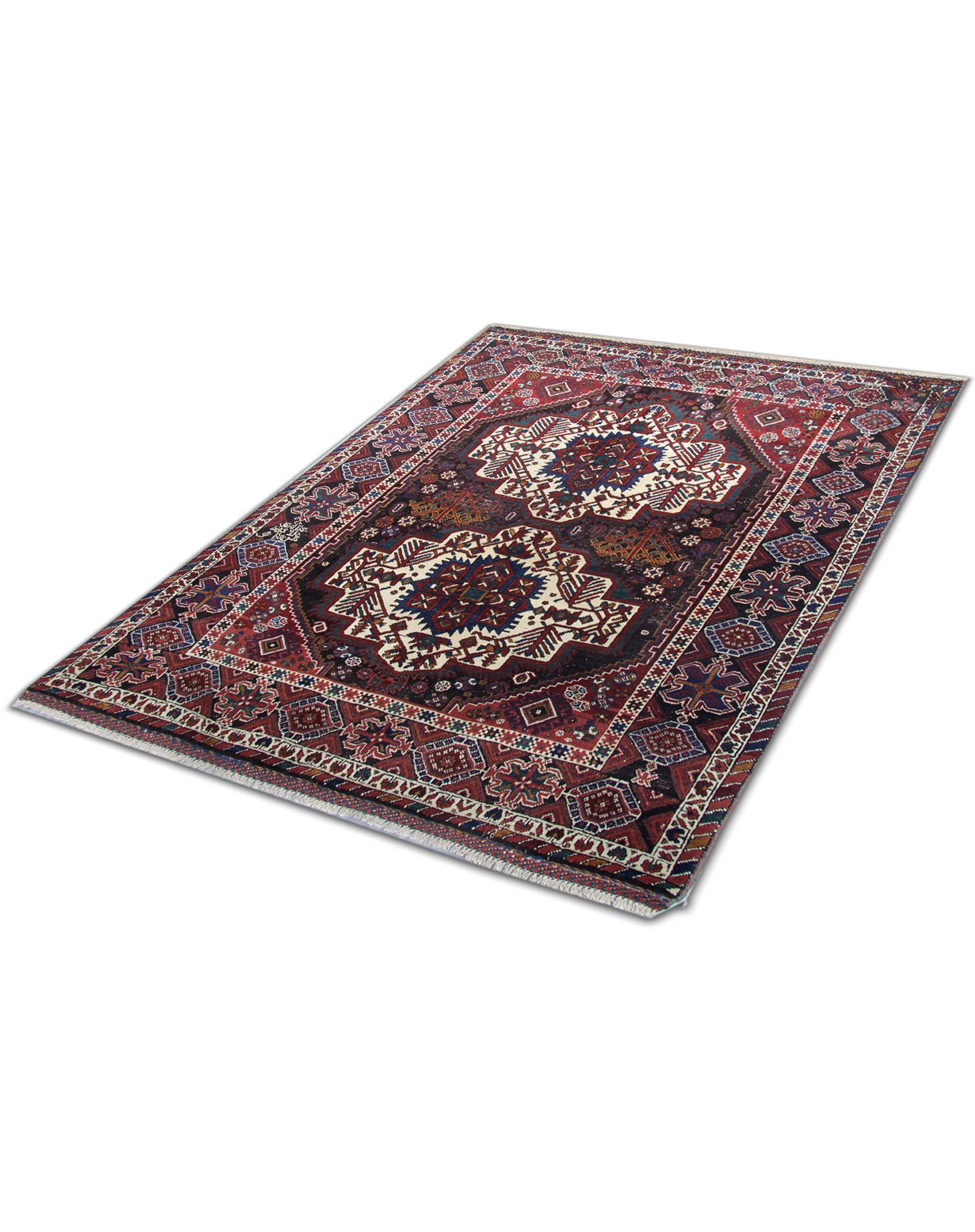 Antiker handgewebter Teppich, traditioneller geometrischer Teppich, Stammeskunst (Böhmisch) im Angebot
