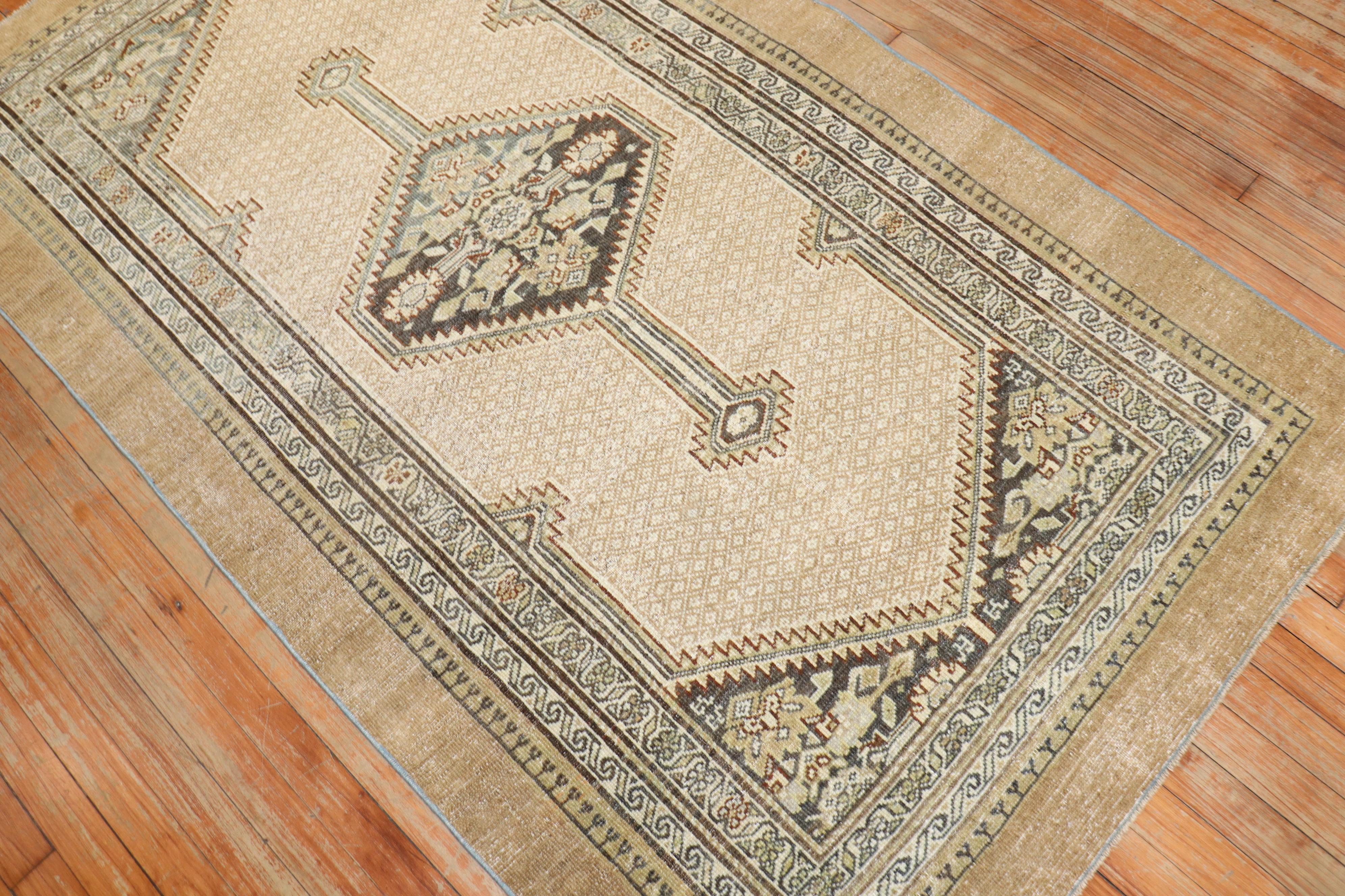 An early 20th-century Persian Serab accent tribal rug.

Measures: 3'9