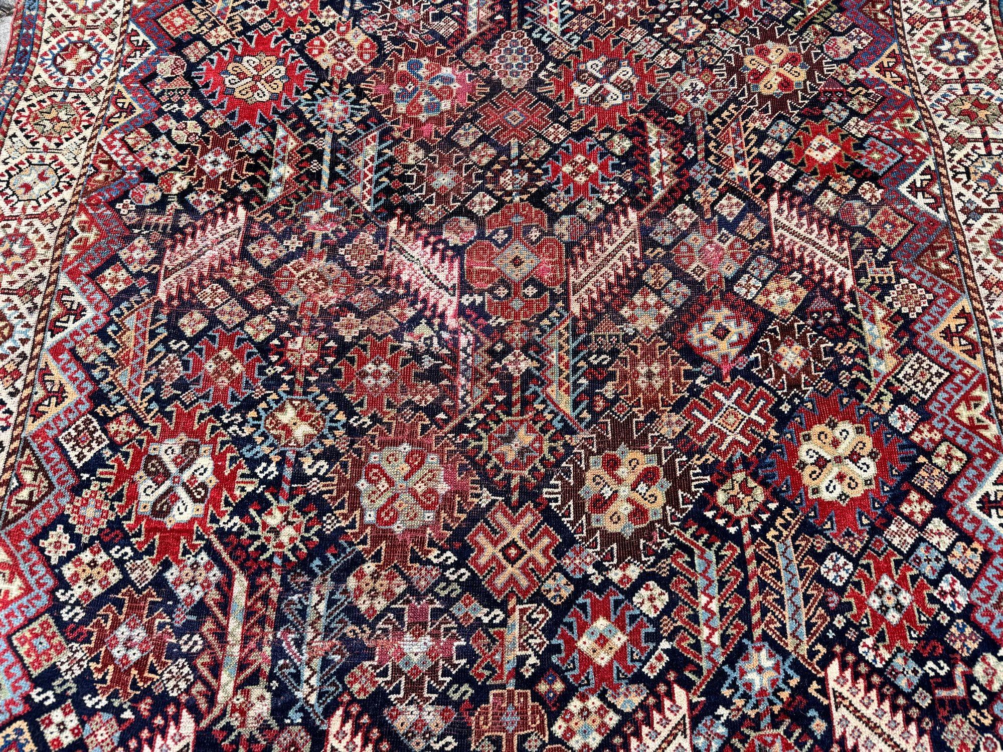 Tapis tribal antique Shekarlu 1.97m x 1.26m en vente 2