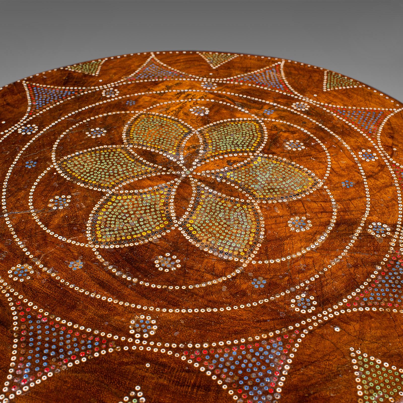 Antique Tribal Side Table, African, Fruitwood, Stool, Lamp Stand, Victorian, Luo For Sale 3