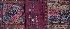 Antique Tribal Storage Bag (Khorjin Face), 16" x 40"