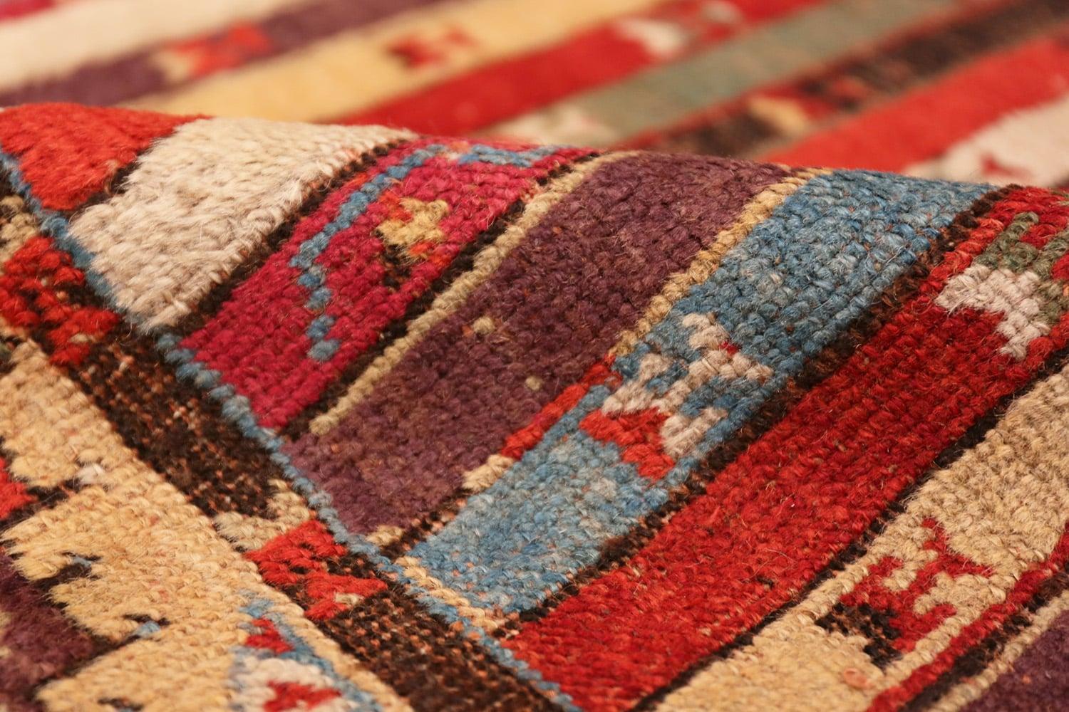 Nazmiyal Antique Tribal Turkish Kirshehir Runner Rug. 3 ft 4 in x 12 ft 2 in In Excellent Condition In New York, NY