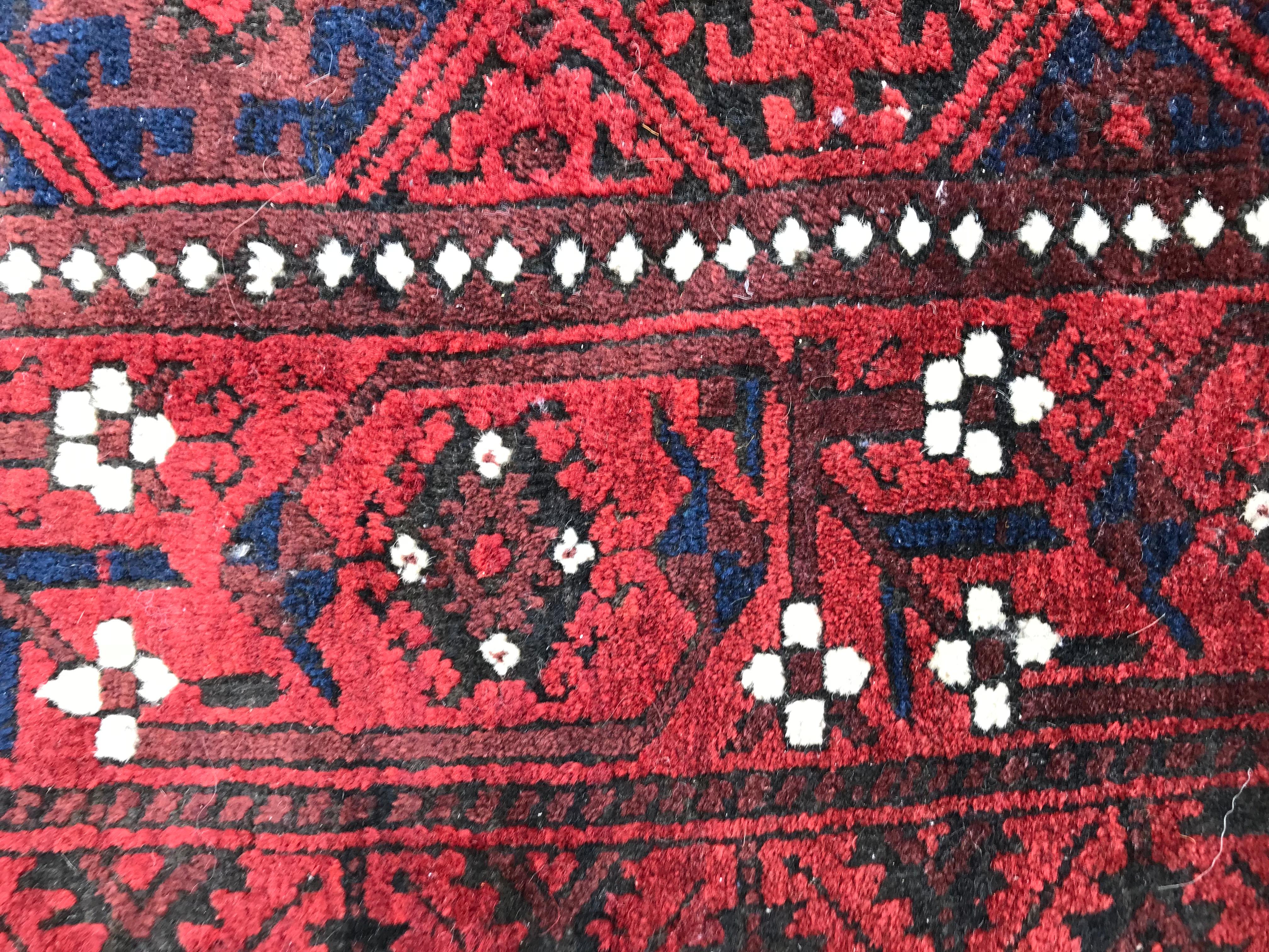 Bobyrug’s Antique Tribal Turkmen Baluch Afghan Rug For Sale 4