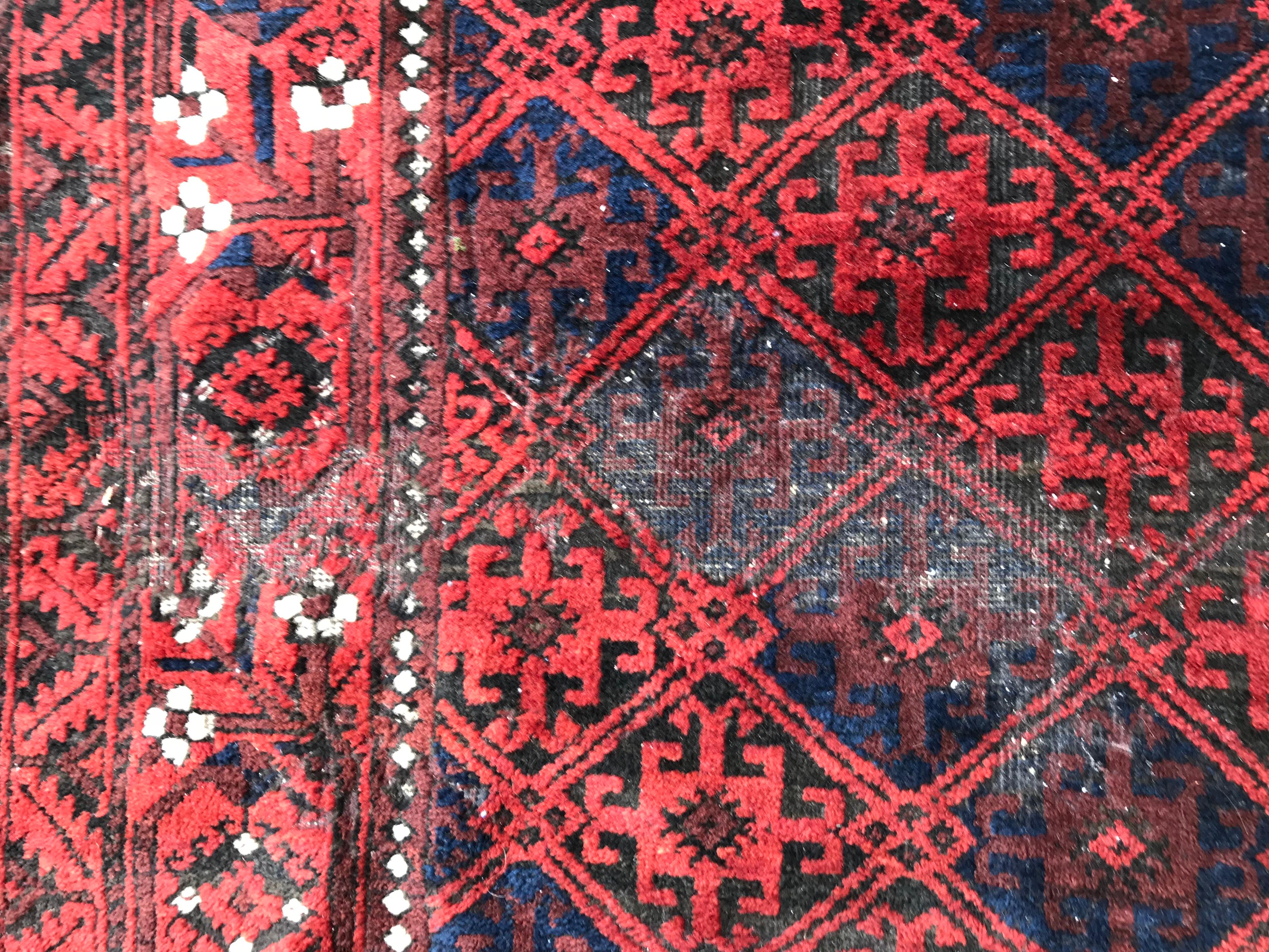 Bobyrug’s Antique Tribal Turkmen Baluch Afghan Rug For Sale 1