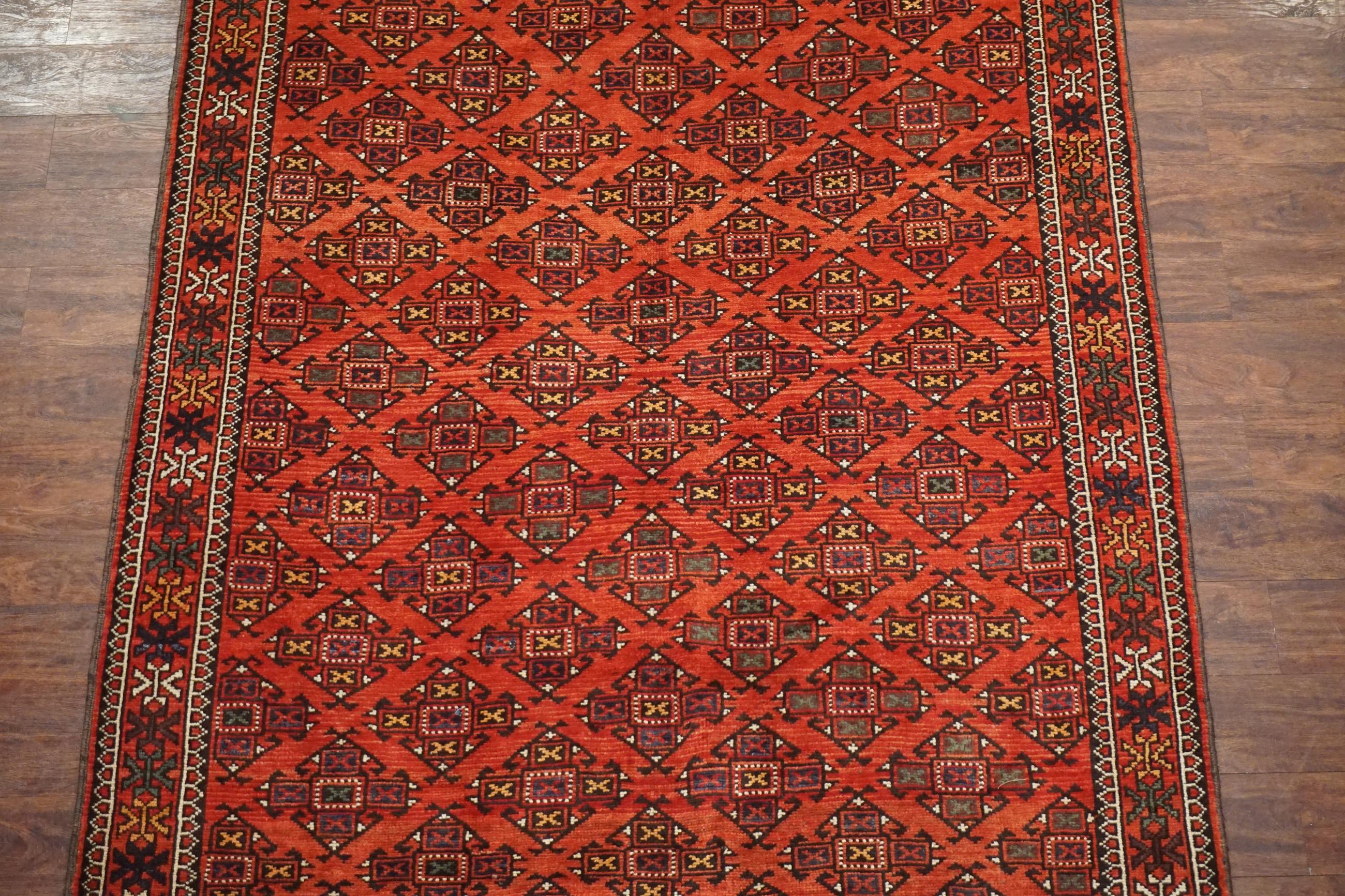 Hand-Knotted Antique Tribal Turkoman Gallery Runner, circa 1940 For Sale