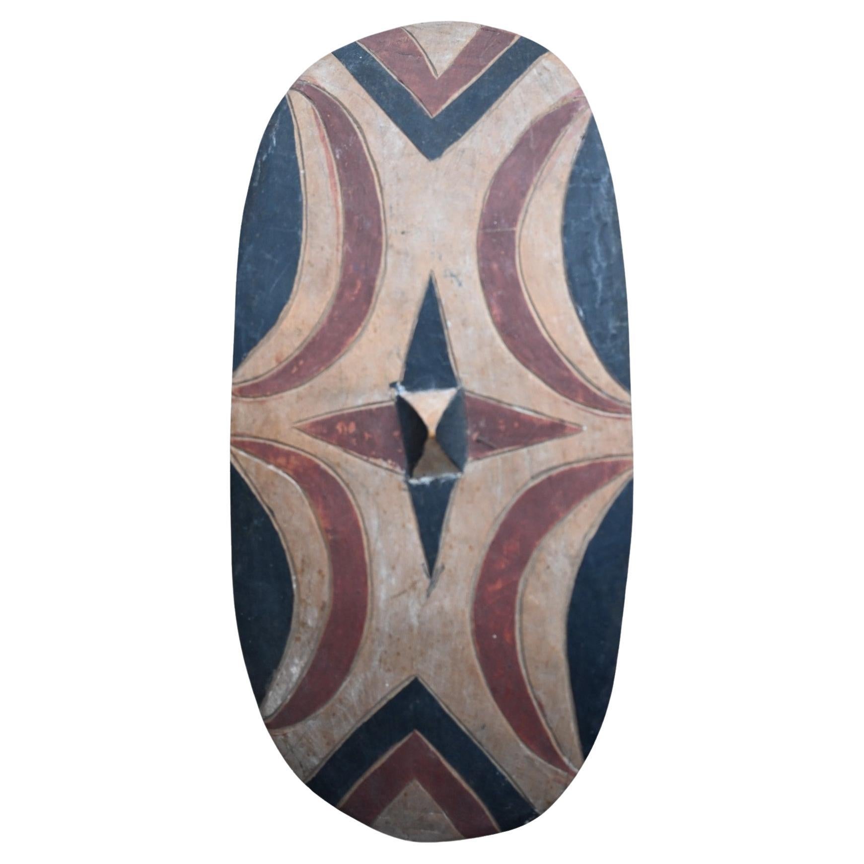 Antiguo Escudo de Danza Tribal de madera, de la tribu tutsi, Ruanda