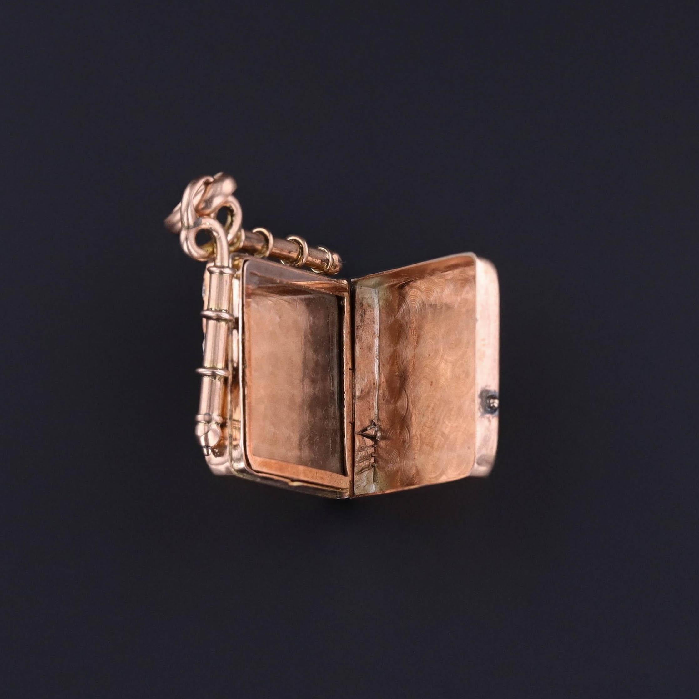 Antique 10k Rose Gold Sailboat Locket: This exquisite Victorian-era locket (circa 1890), captures the serene beauty of a sailboat gliding along a shoreline. Crafted in 10k rose gold, the detailed design is beautifully accented with 14k yellow gold