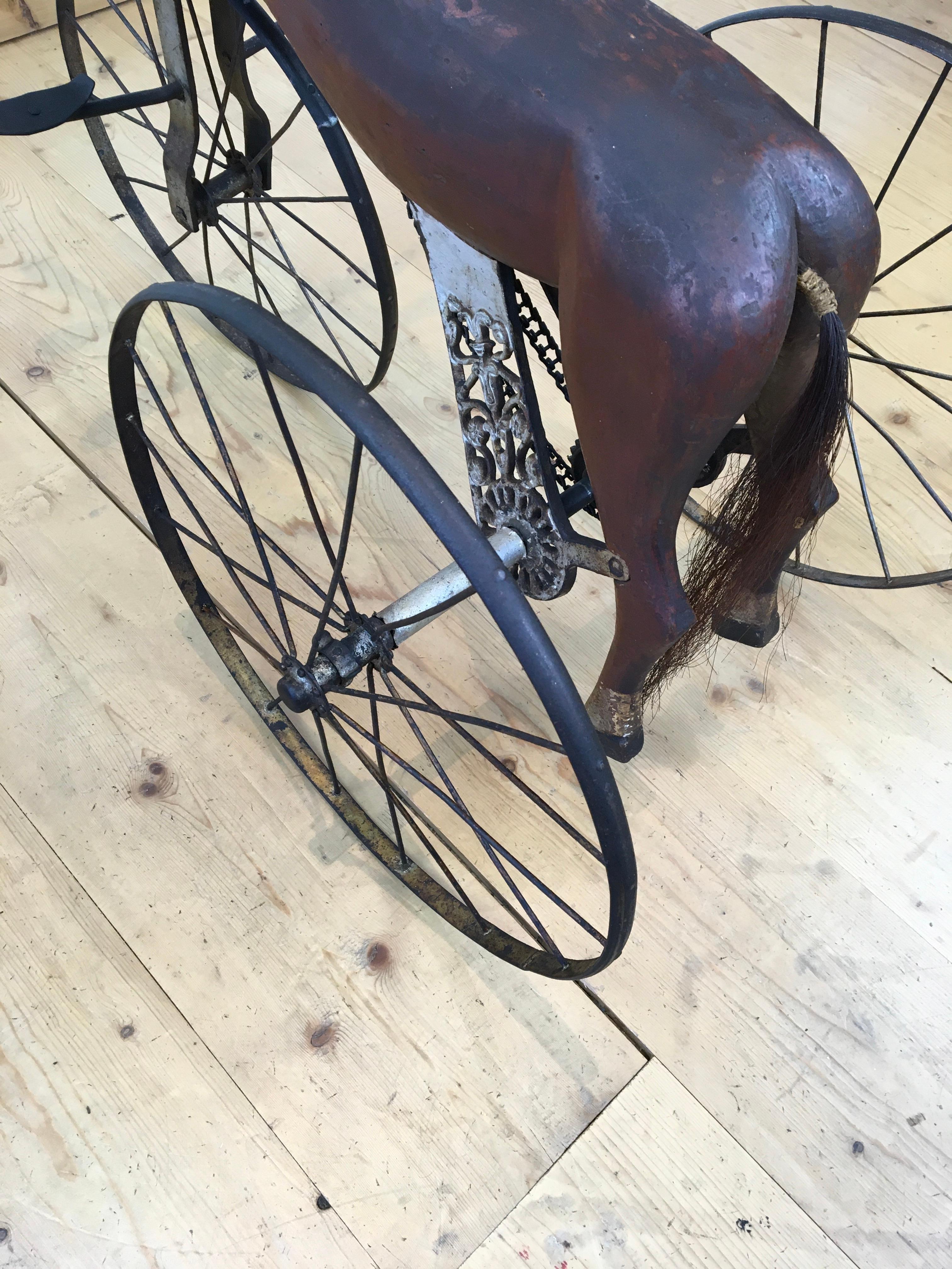 Antikes Dreirad-pferdchen-Spielzeug  im Angebot 3