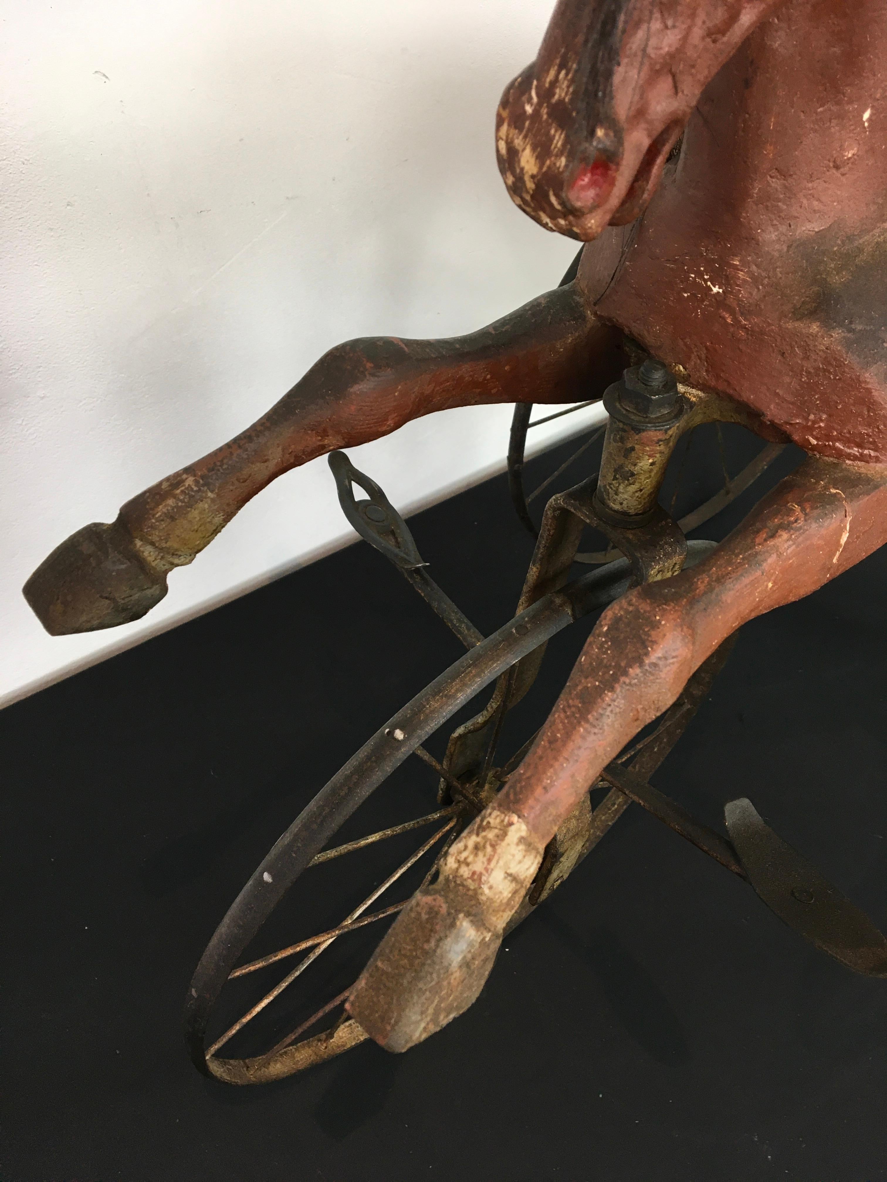 Antique Tricycle Horse Toy  For Sale 6