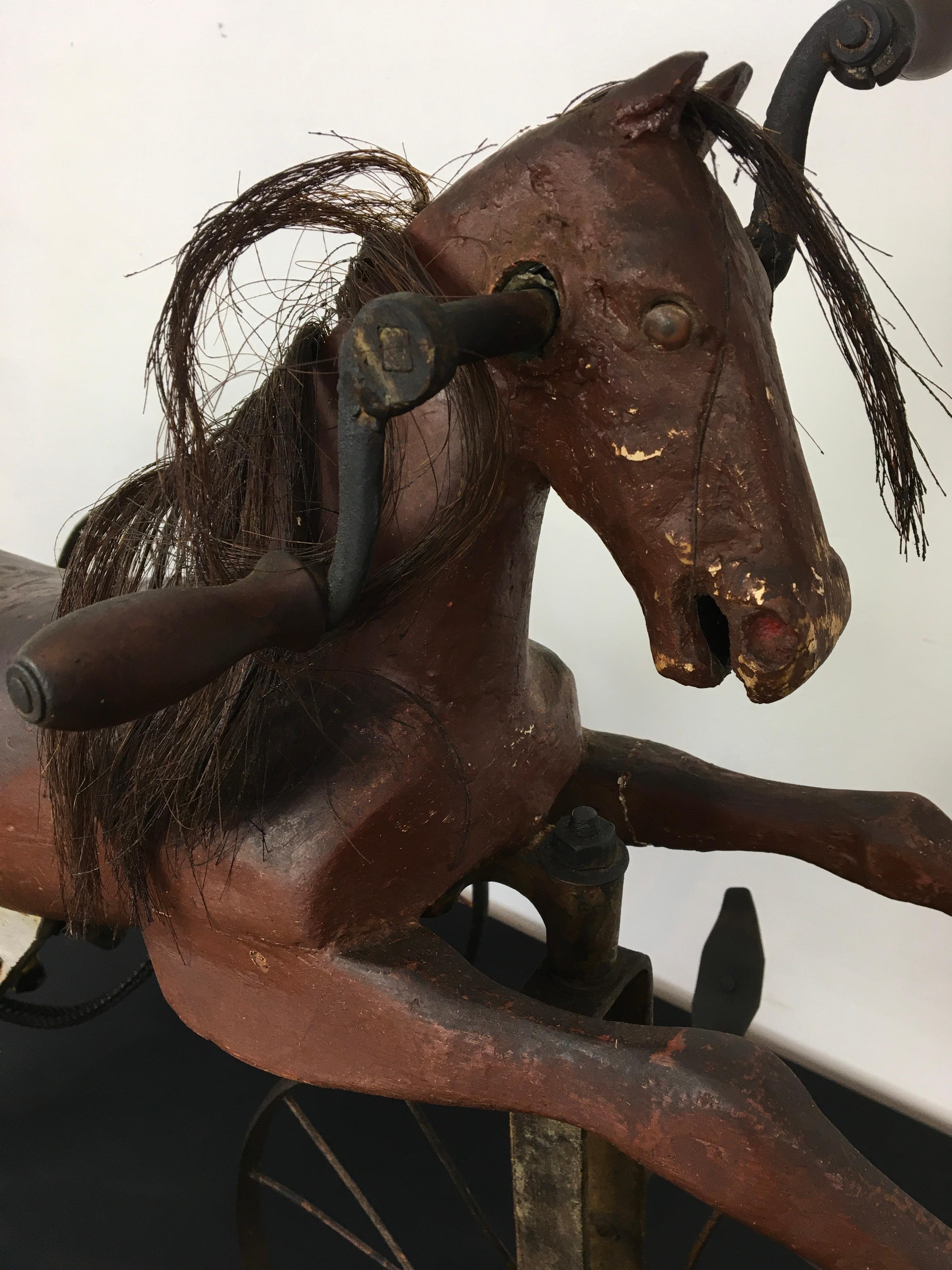 Antique Tricycle Horse Toy  For Sale 7