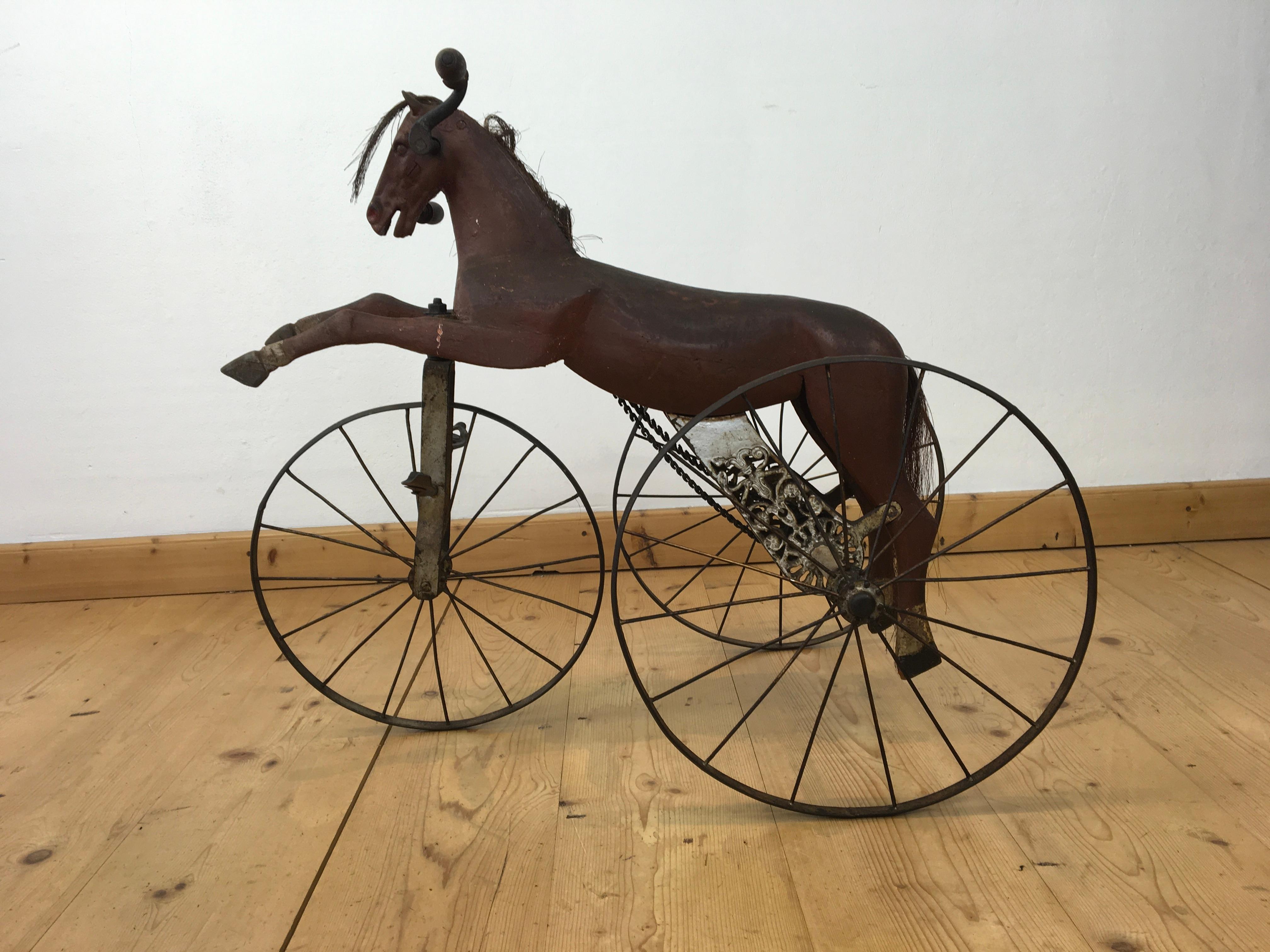 Antique Tricycle Horse Toy  For Sale 10