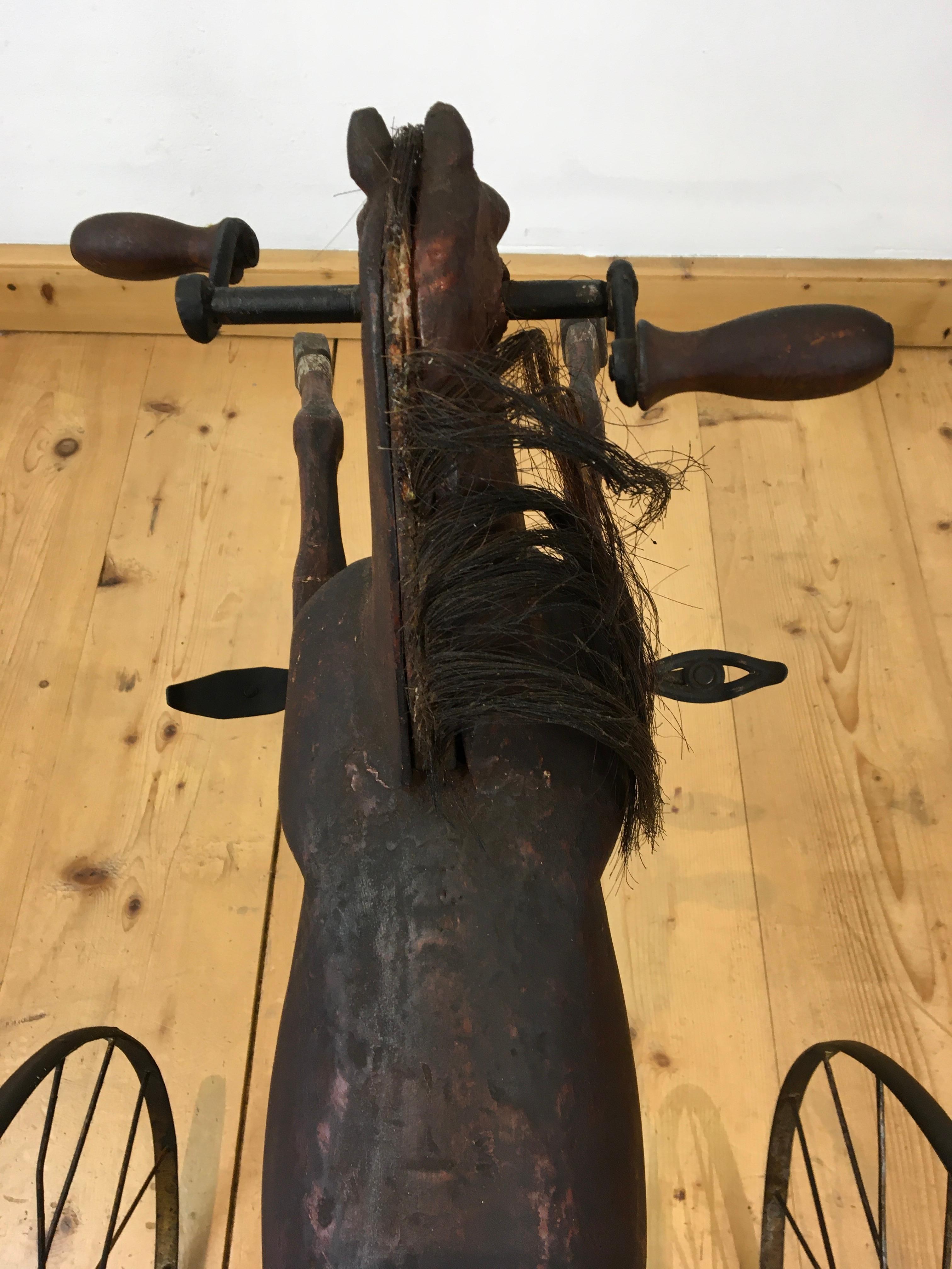 19th Century Antique Tricycle Horse Toy  For Sale