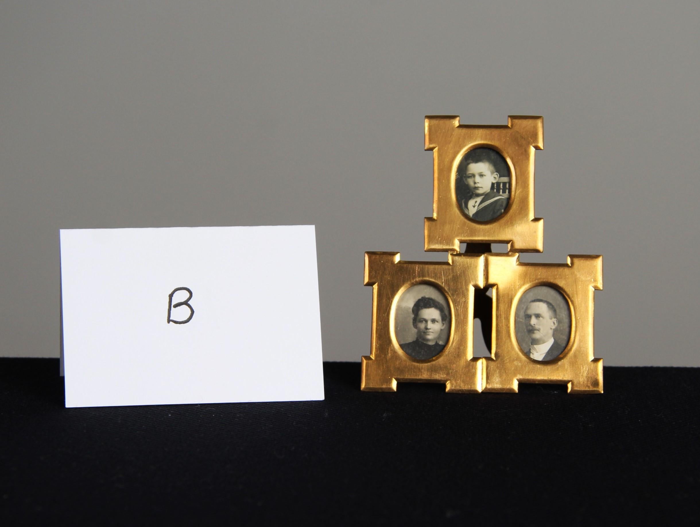Antique Triple Family Frame, Victorian Picture Frame, France, 1880s, 1 x 1 cm In Good Condition In Greven, DE