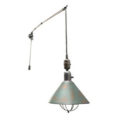 Antique Triplex Industrial Work Lamp by Johan Petter Johansson of Sweden