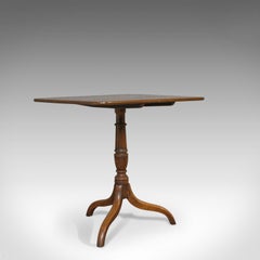 Antique Tripod Table, English, Regency, Tilt-Top, Oak, Side, circa 1830