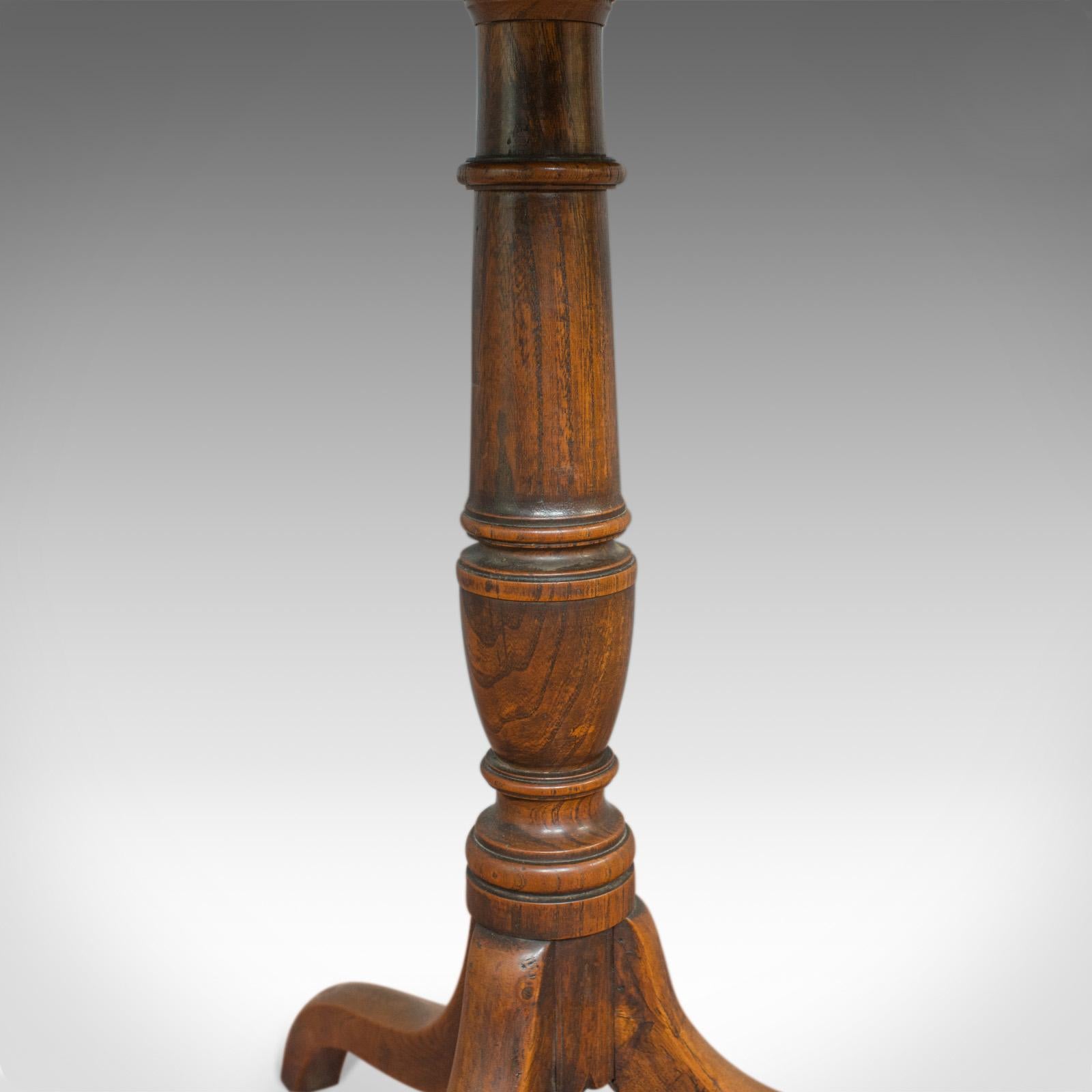 Antique Tripod Table, English, Regency, Tilt-Top, Oak, Side, circa 1830 3