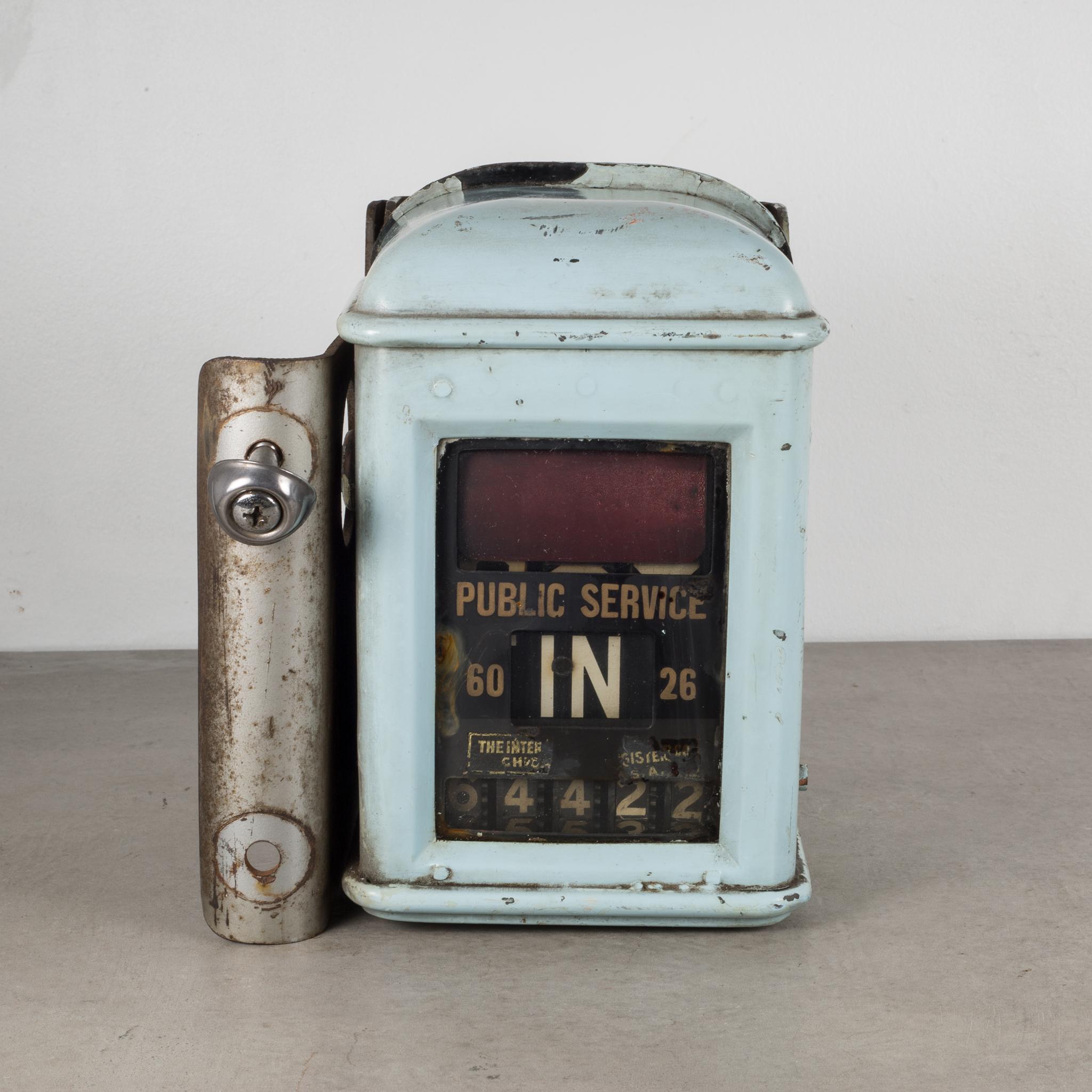 Industrial Antique Trolley Fare Box, circa 1920-1940