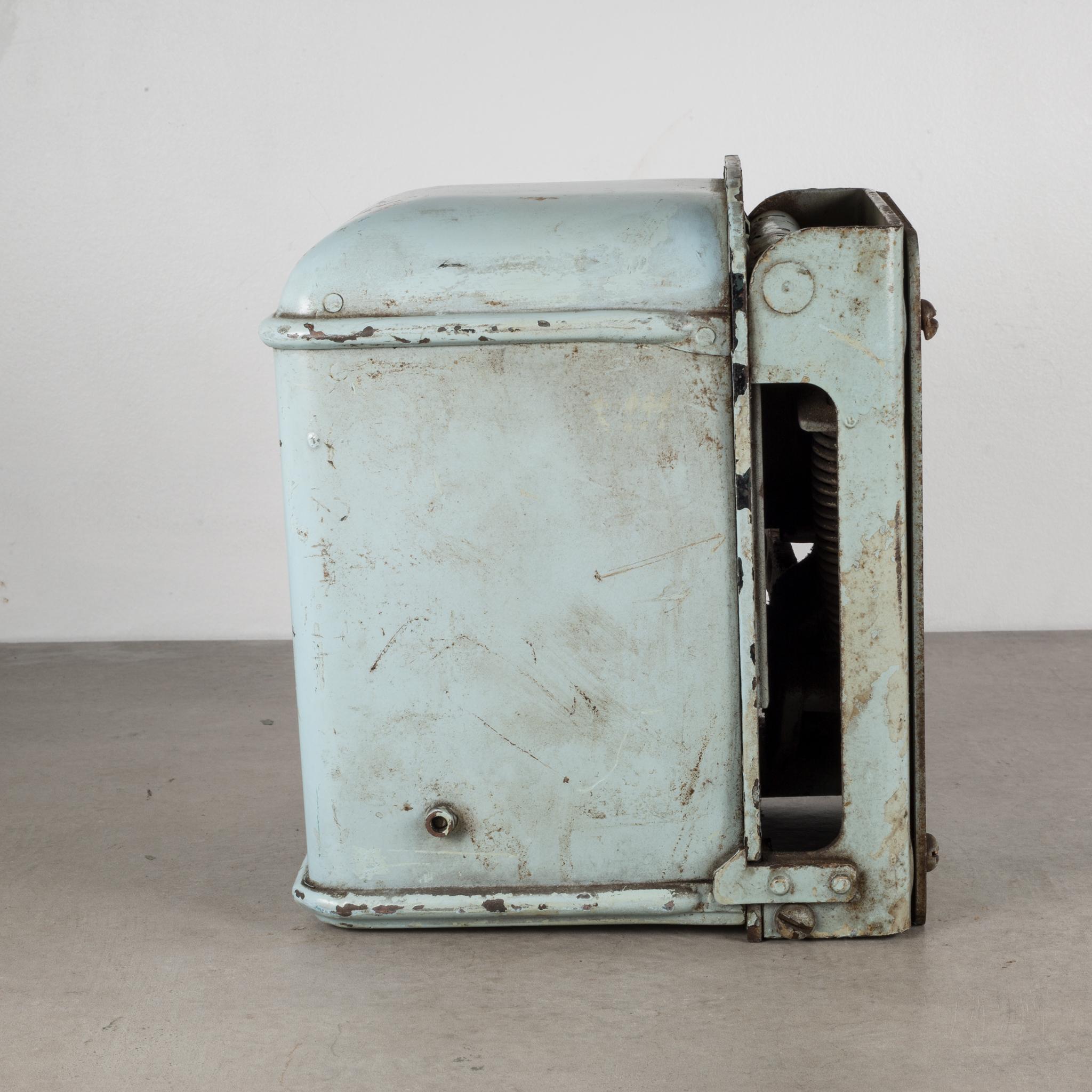 Glass Antique Trolley Fare Box, circa 1920-1940