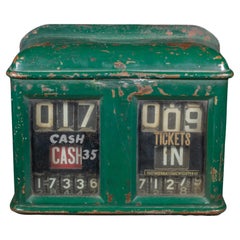 Antique Trolley Fare Counter with Bronze Handle c.1910