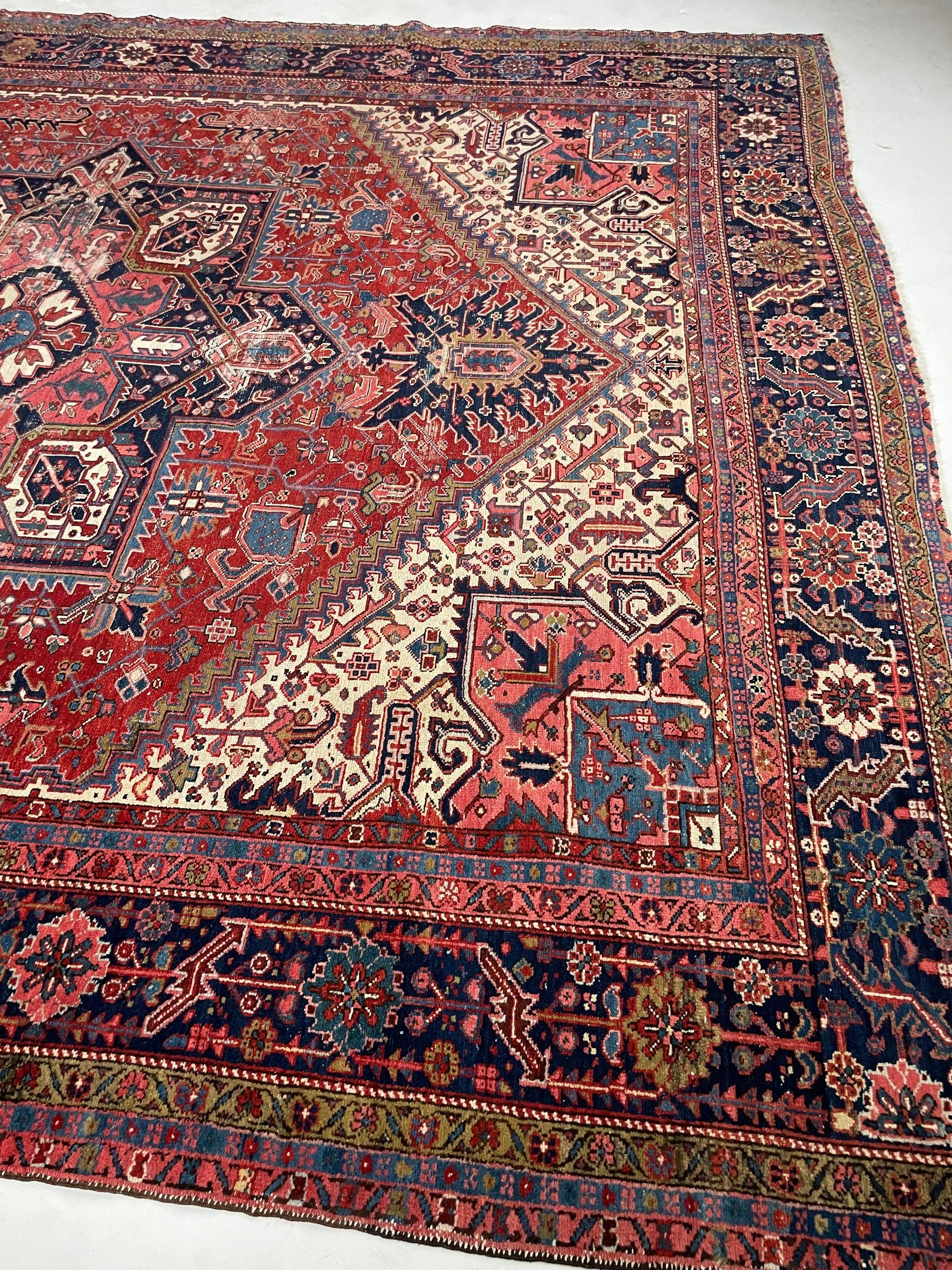 Antique True King Mighty Iconic Karaja Rug, circa 1920's For Sale 9