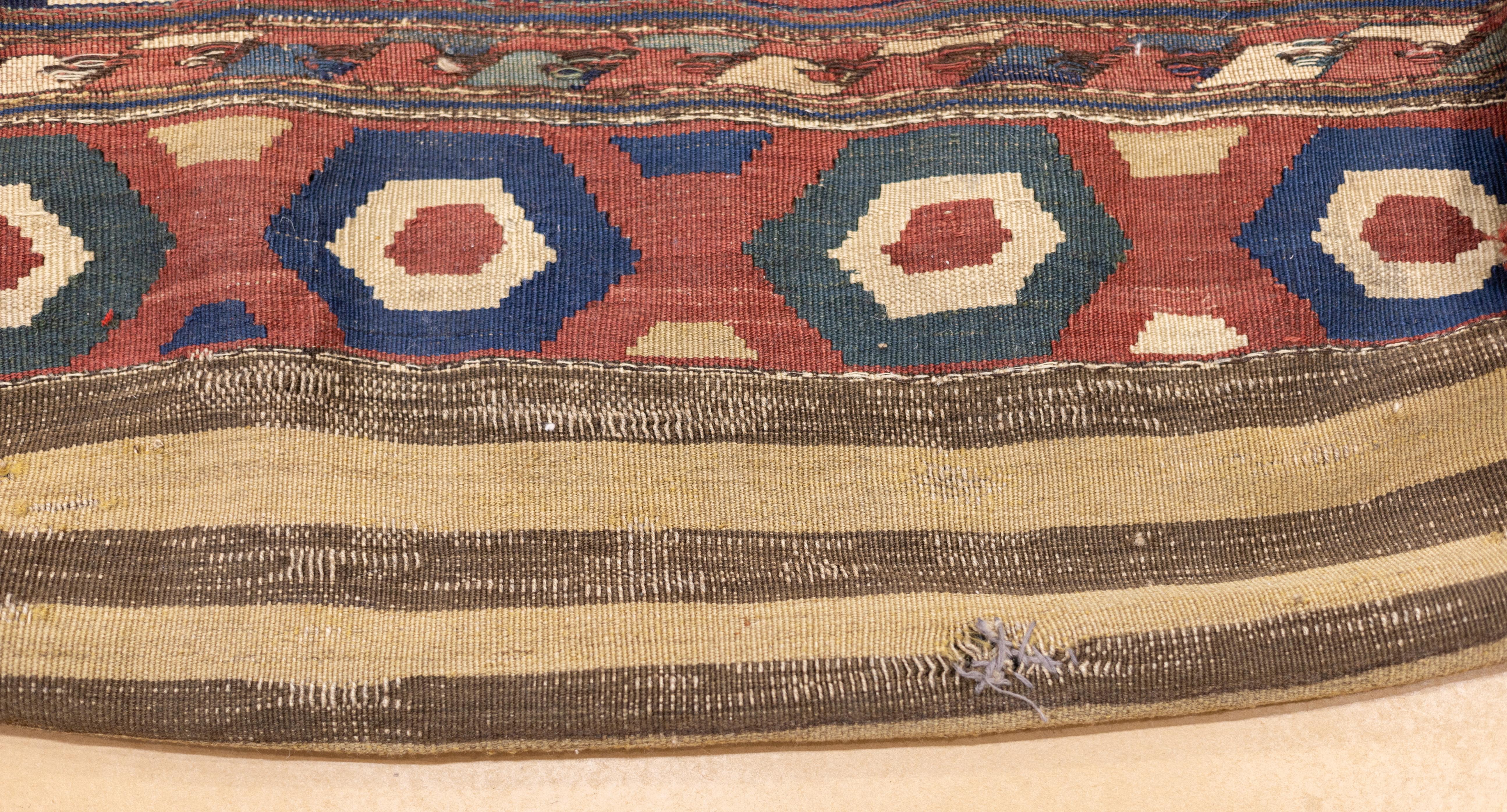 Hand-Knotted Antique Trunk Cover Kilim 2'0