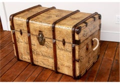 Antique Trunk With Contemporary Applied Treatment