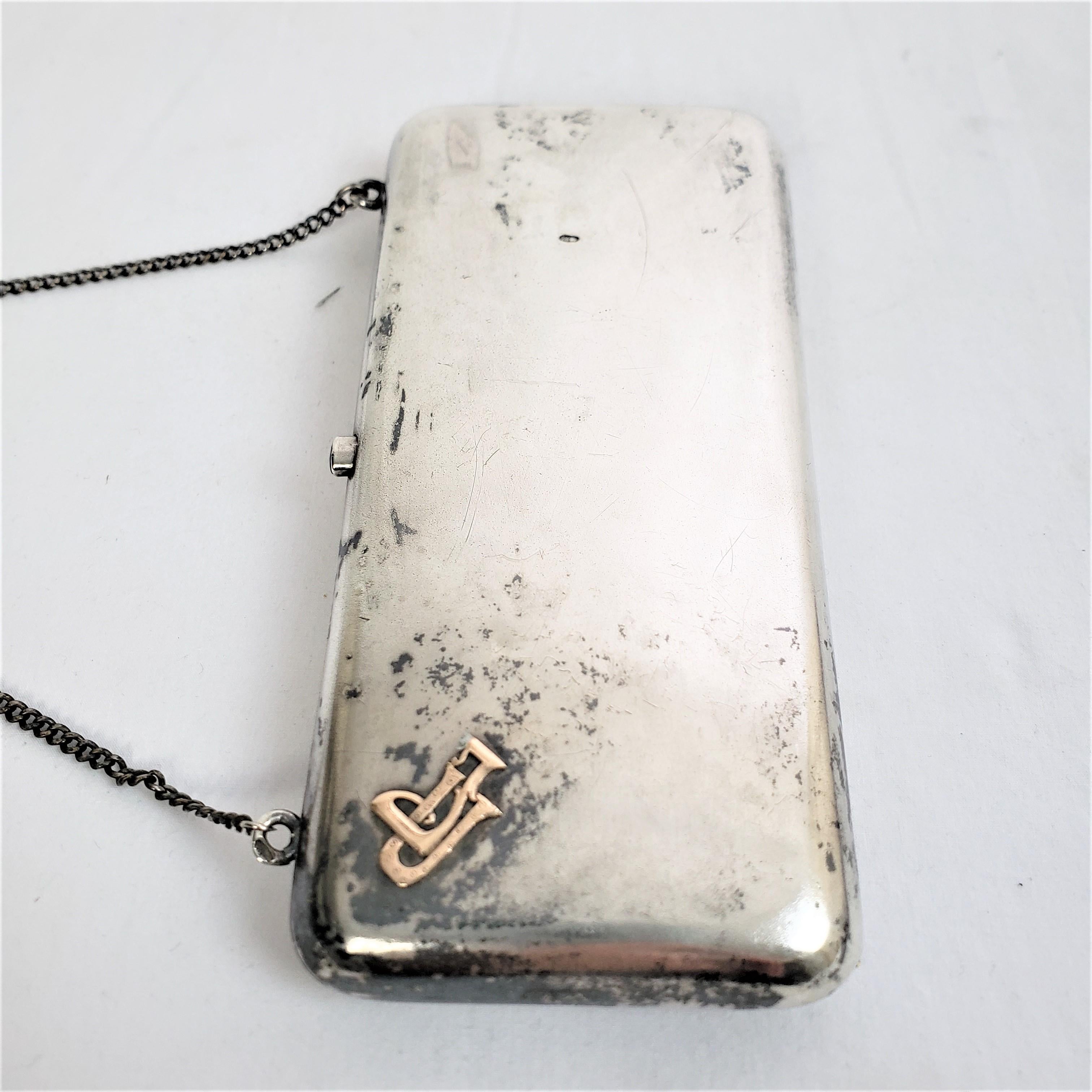 Antique Tsarist Russian Ladies Silver & Yellow Gold Clutch Purse or Evening Case For Sale 5