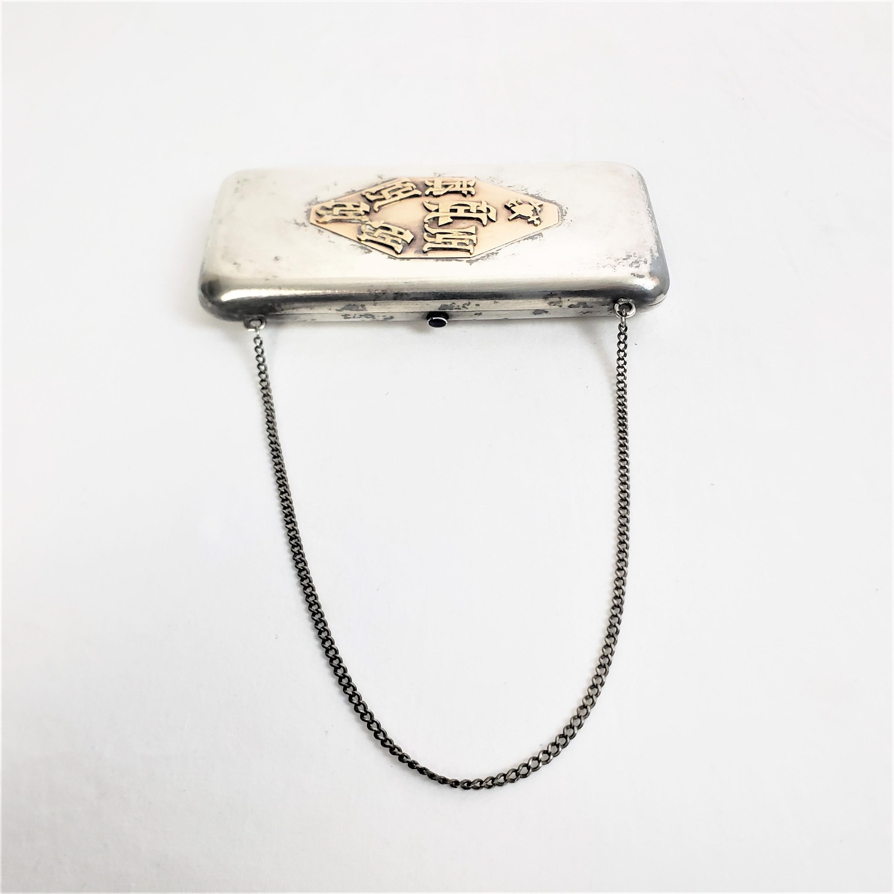 20th Century Antique Tsarist Russian Ladies Silver & Yellow Gold Clutch Purse or Evening Case For Sale