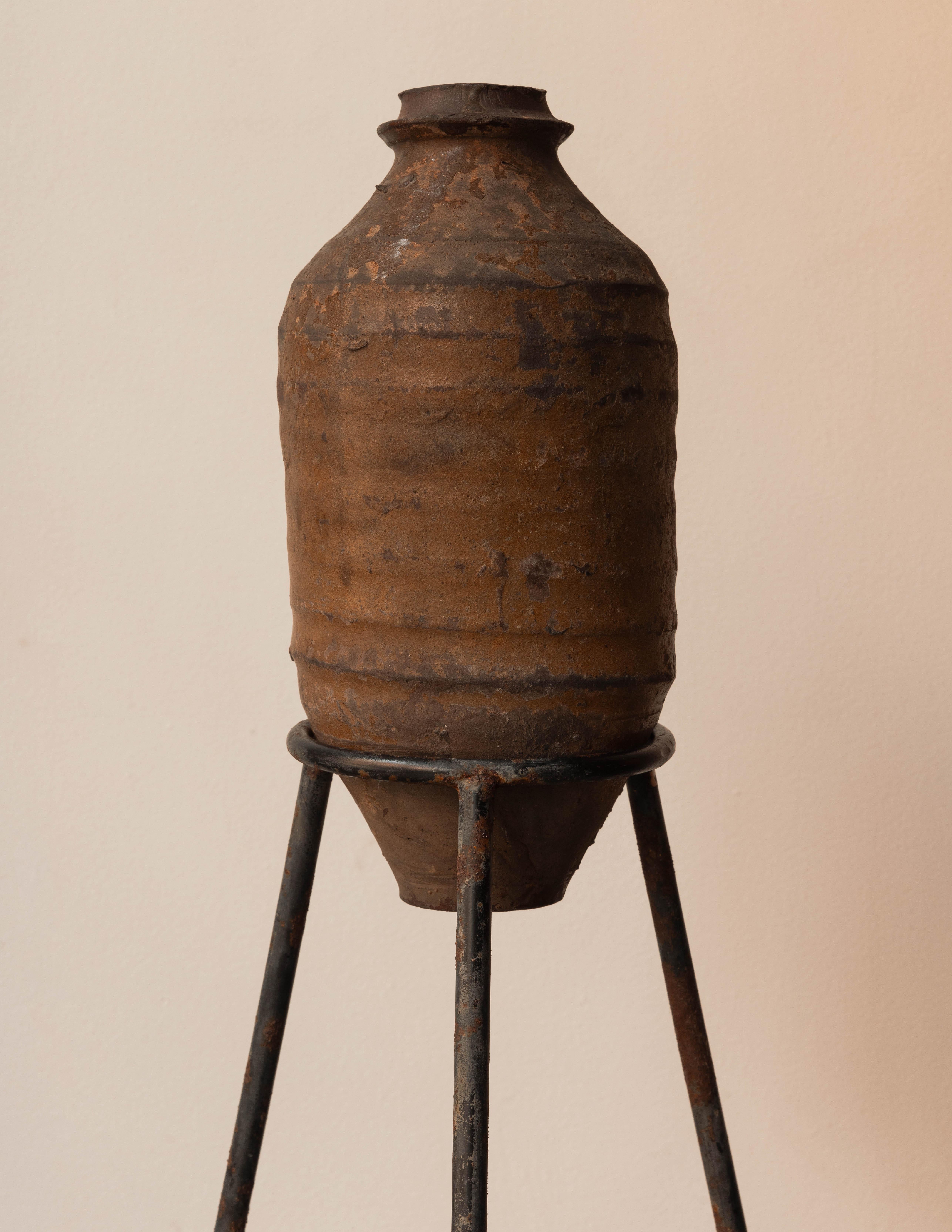 Korean Antique Tsubu on iron stand