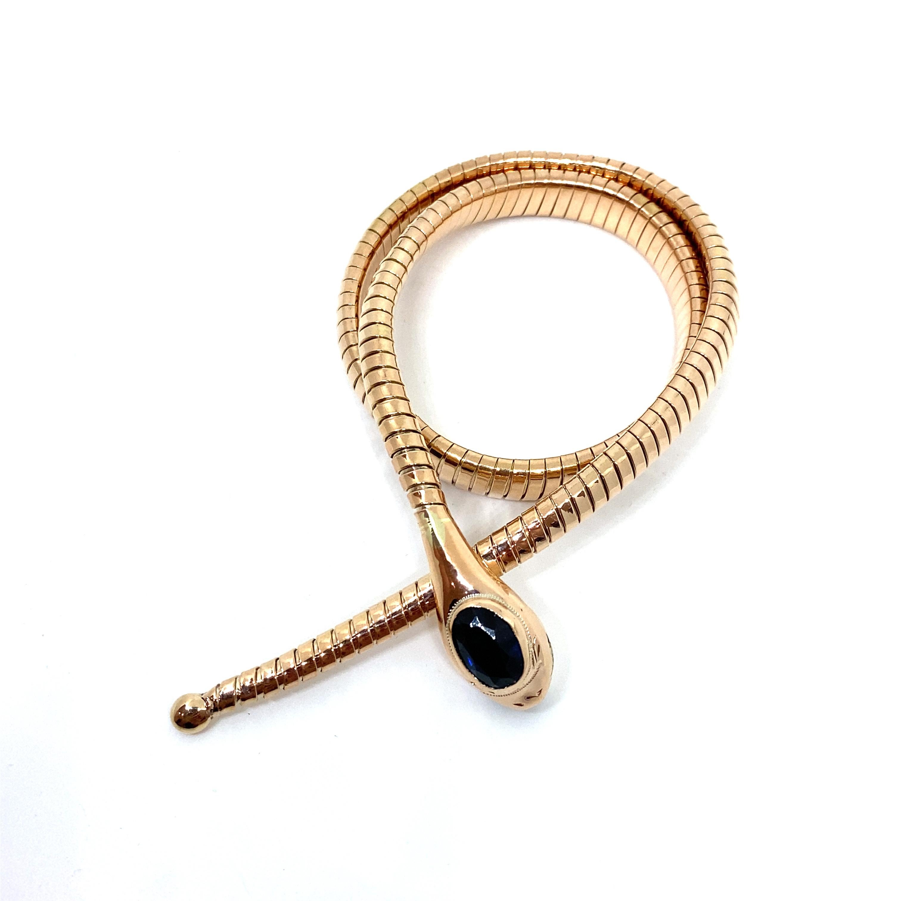 Antique Tubogas Snake Necklace 2