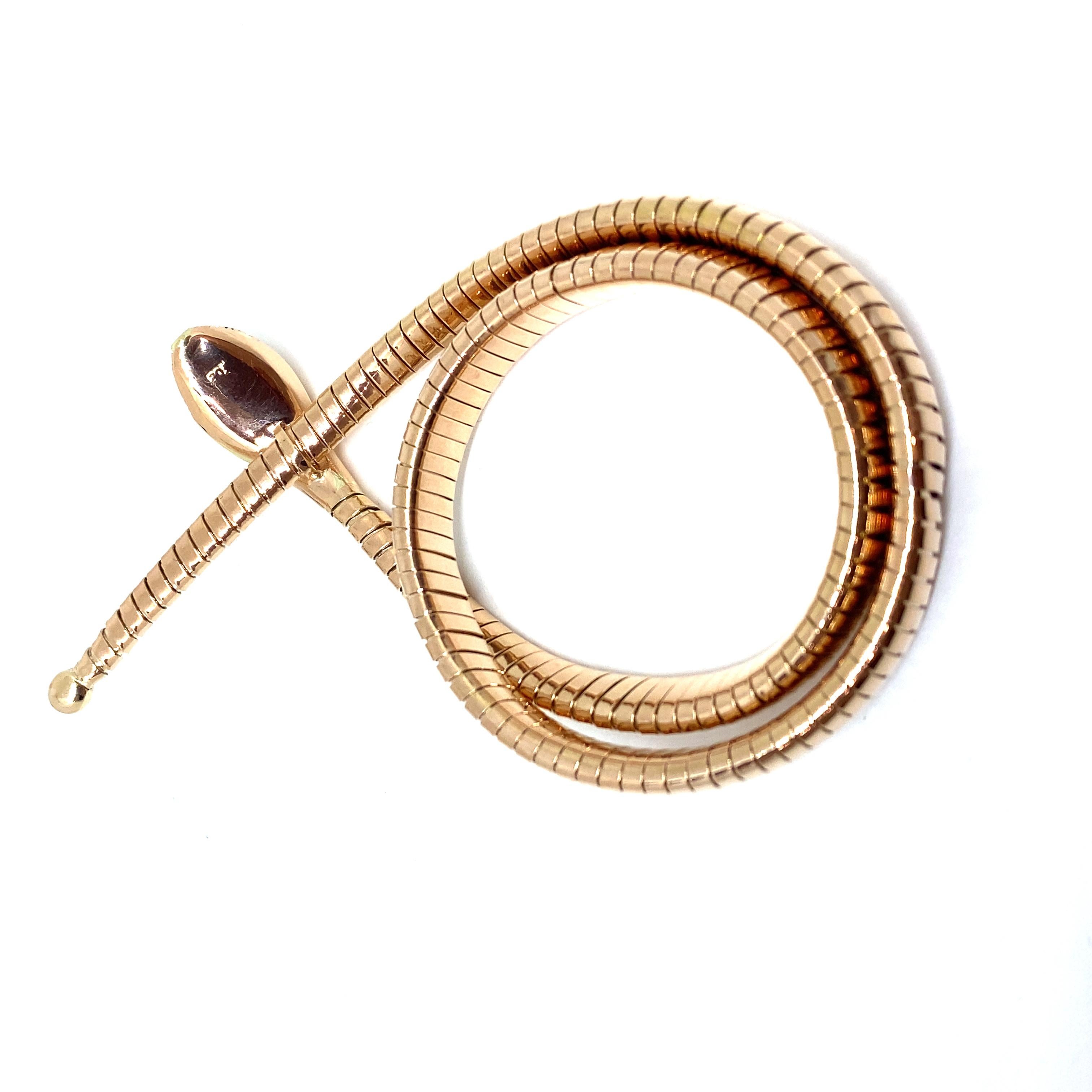 Antique Tubogas Snake Necklace 3