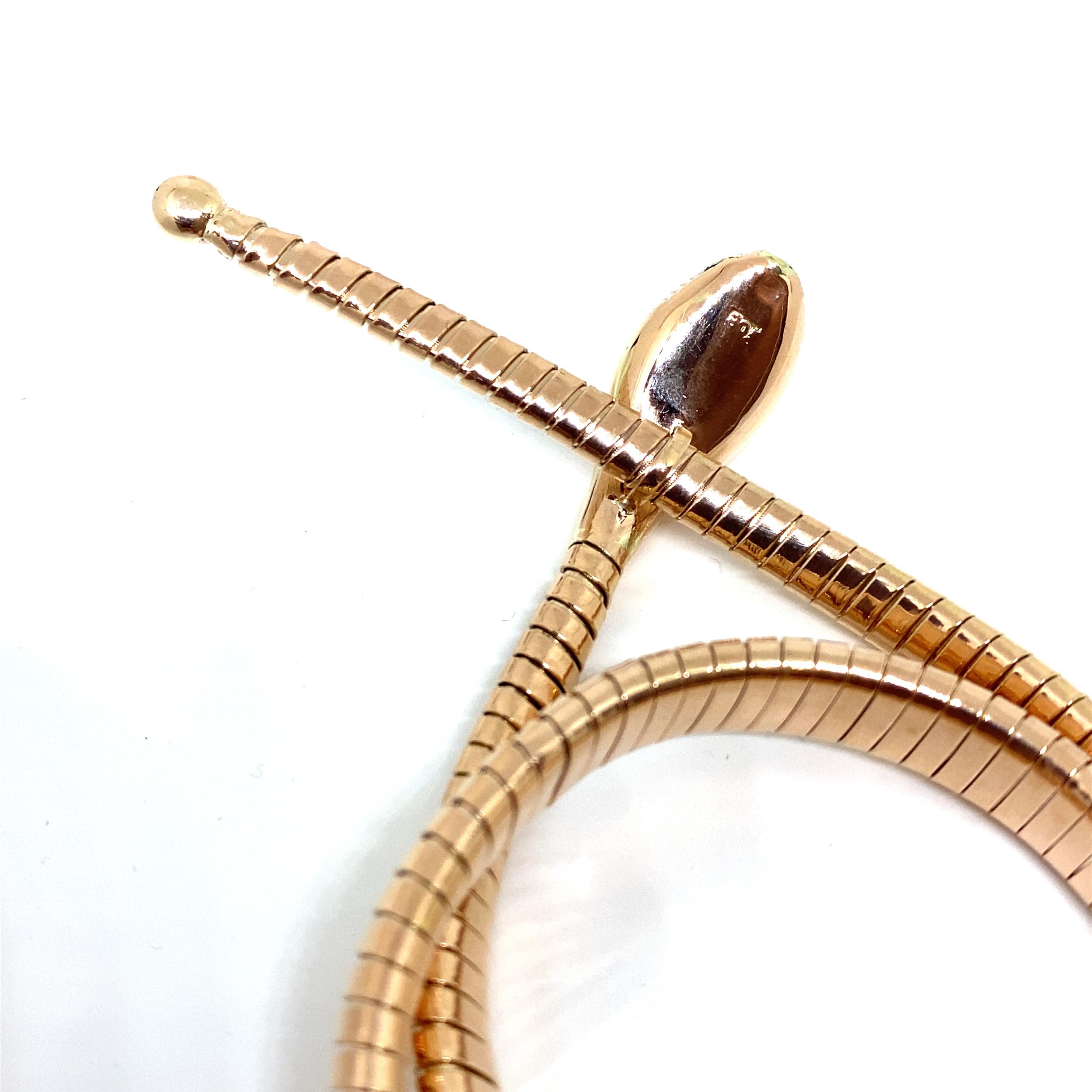 Antique Tubogas Snake Necklace 4