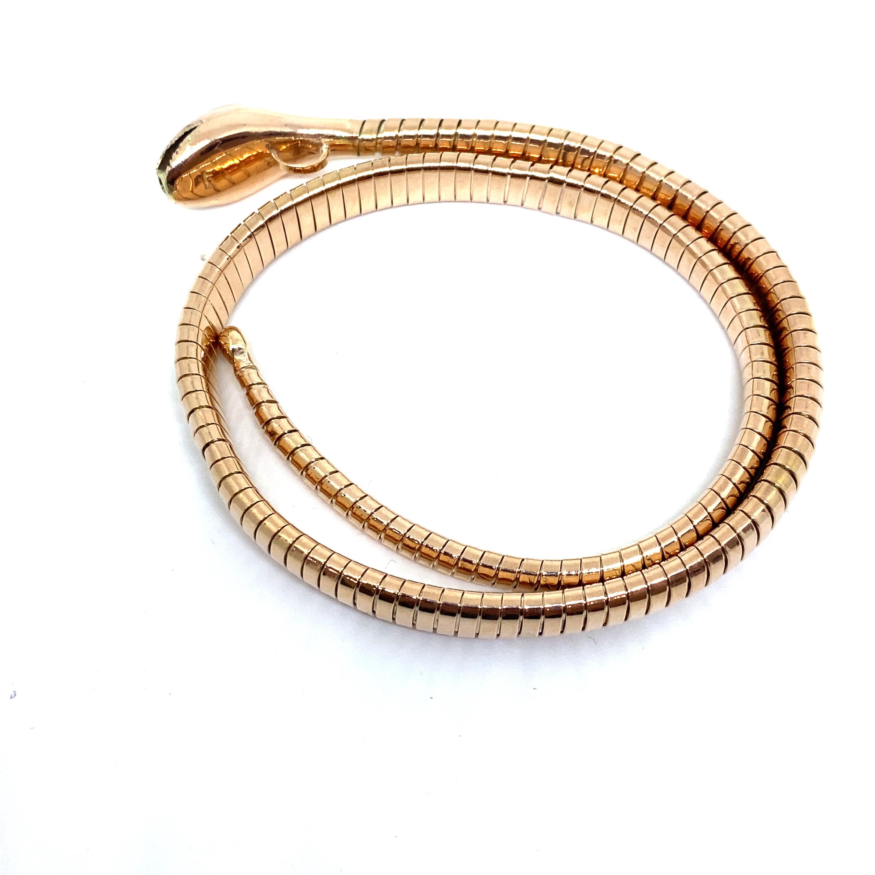 Antique Tubogas Snake Necklace 5