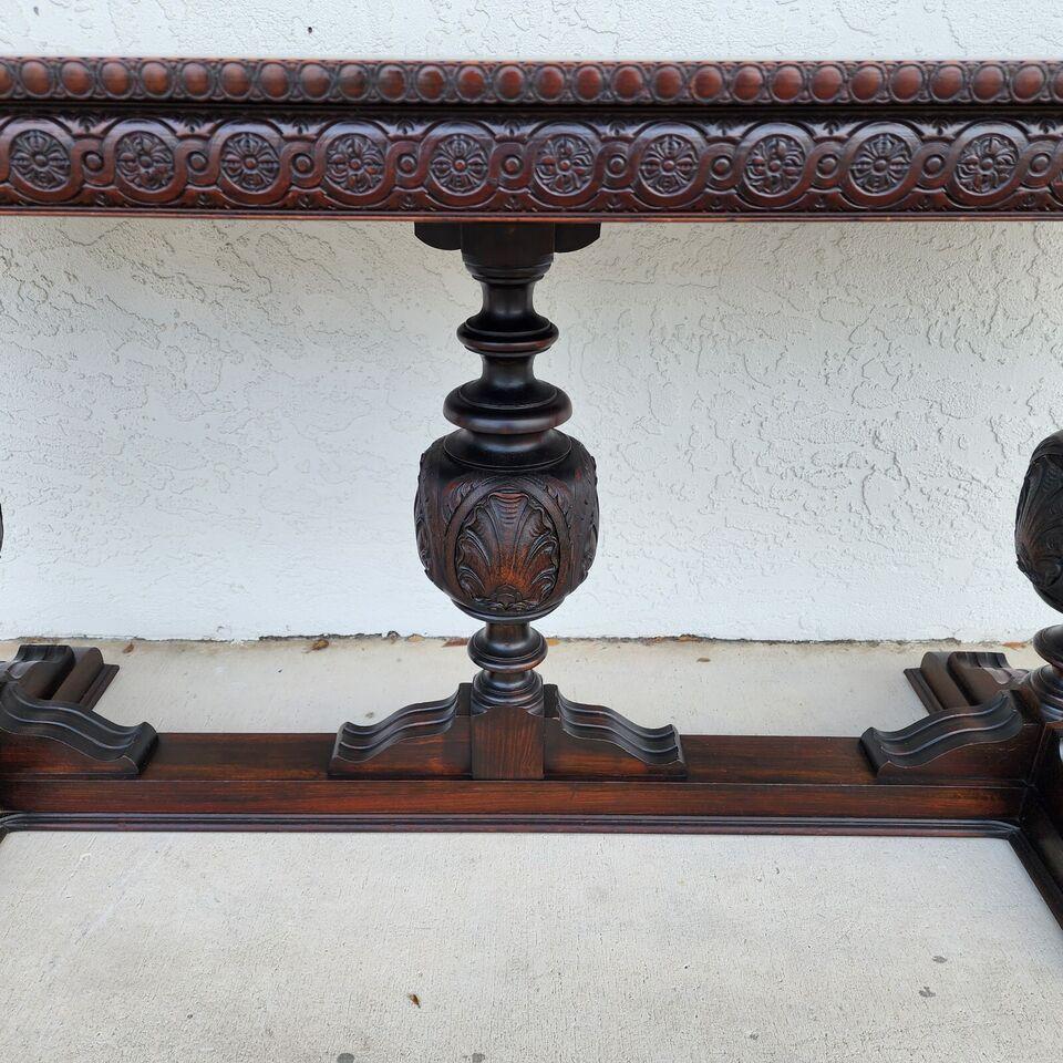 Mahogany Antique Tudor Console Table Hall Sofa